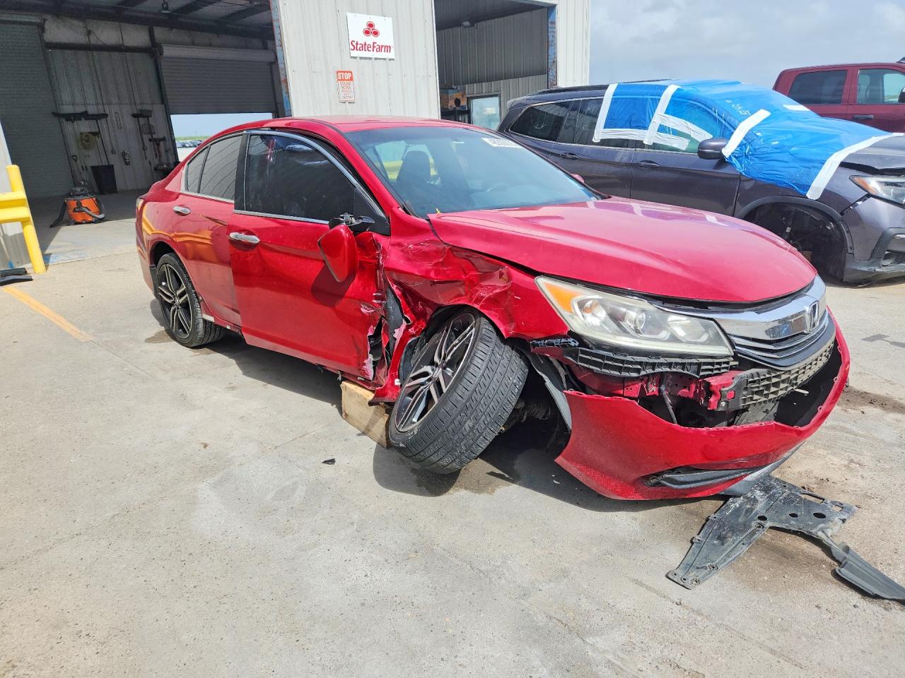 2016 Honda Accord Sport Красный vin: 1HGCR2F56GA225918