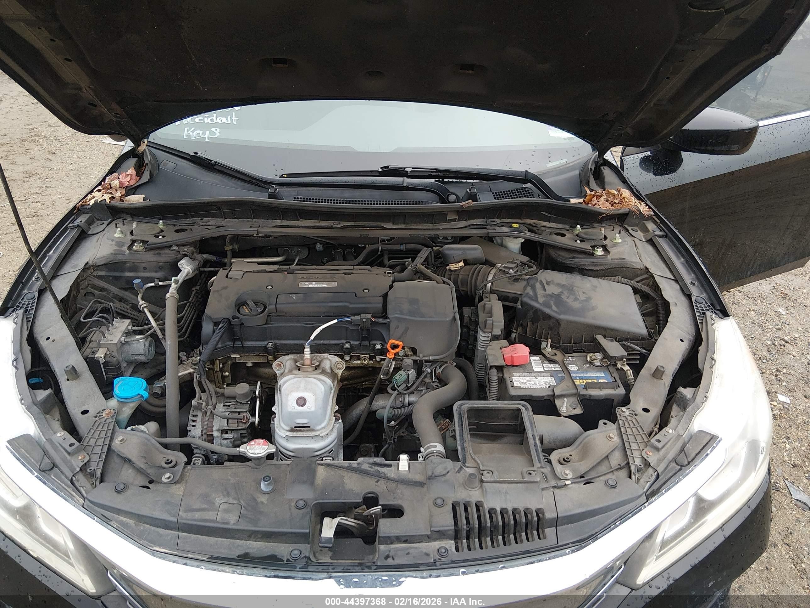 2016 Honda Accord Sport Черный vin: 1HGCR2F56GA230519