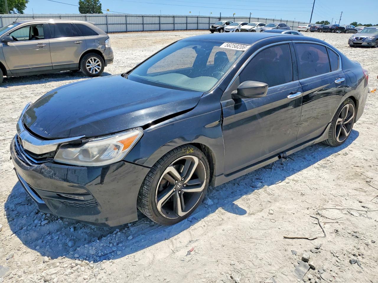 2017 Honda Accord Sport Black vin: 1HGCR2F56HA007348