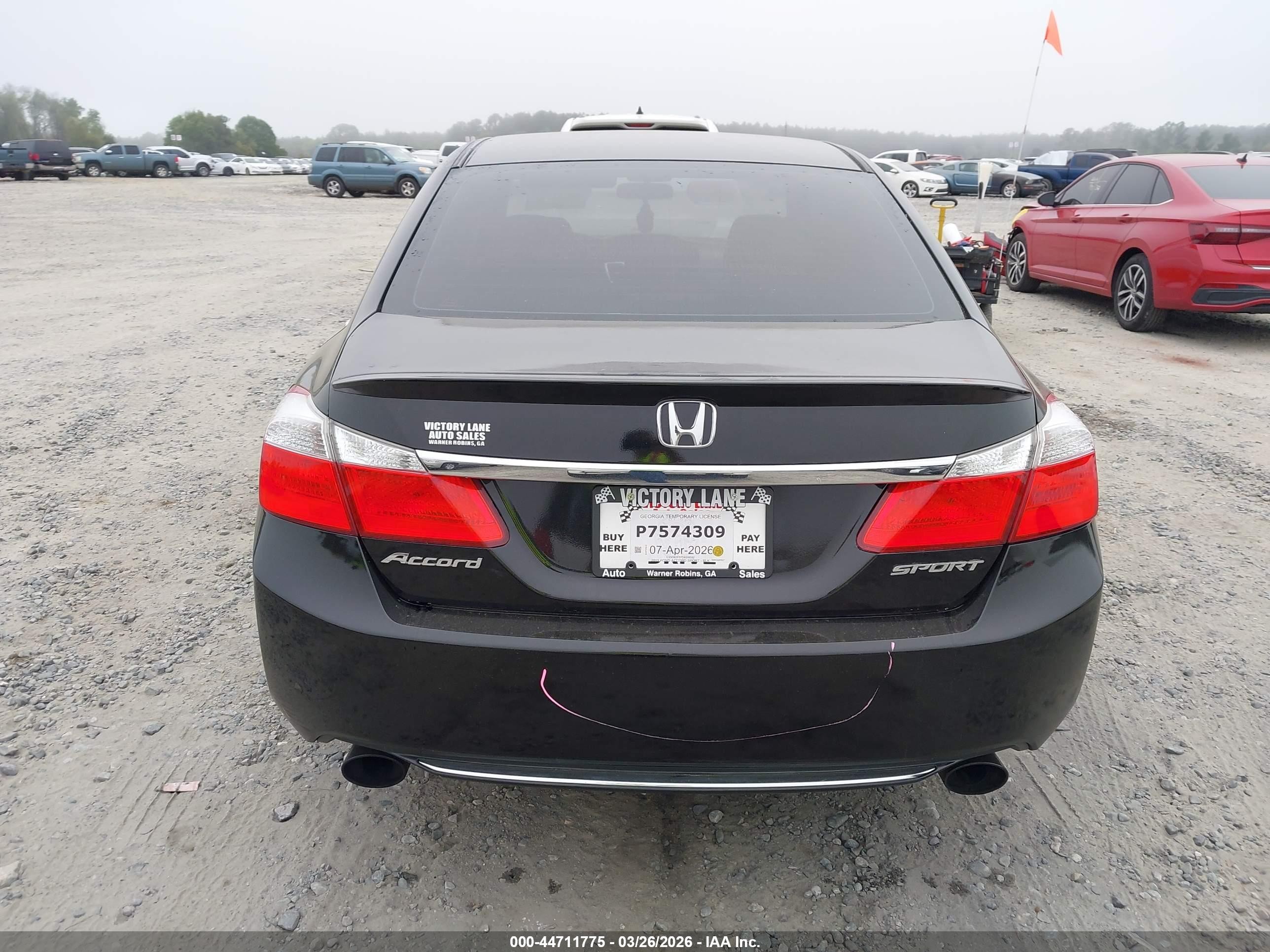 2013 Honda Accord Sport Black vin: 1HGCR2F57DA008552