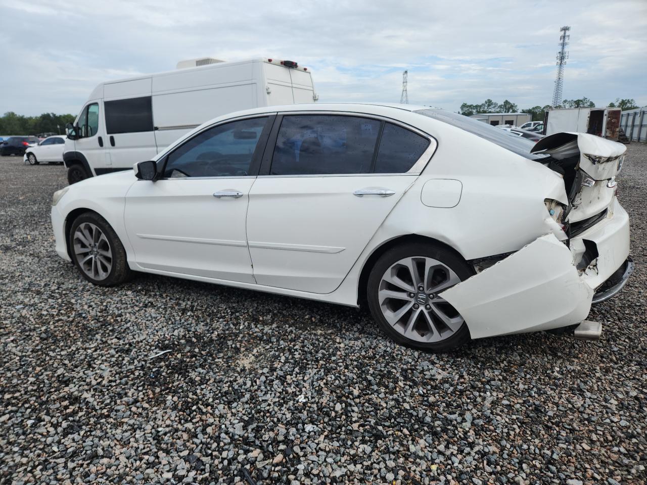 2013 Honda Accord Sport White vin: 1HGCR2F57DA023312
