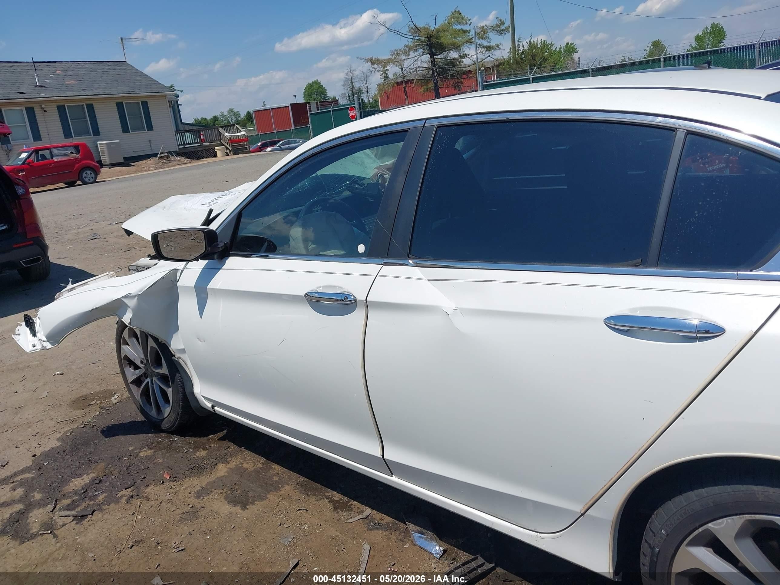 2013 Honda Accord Sport White vin: 1HGCR2F57DA026985