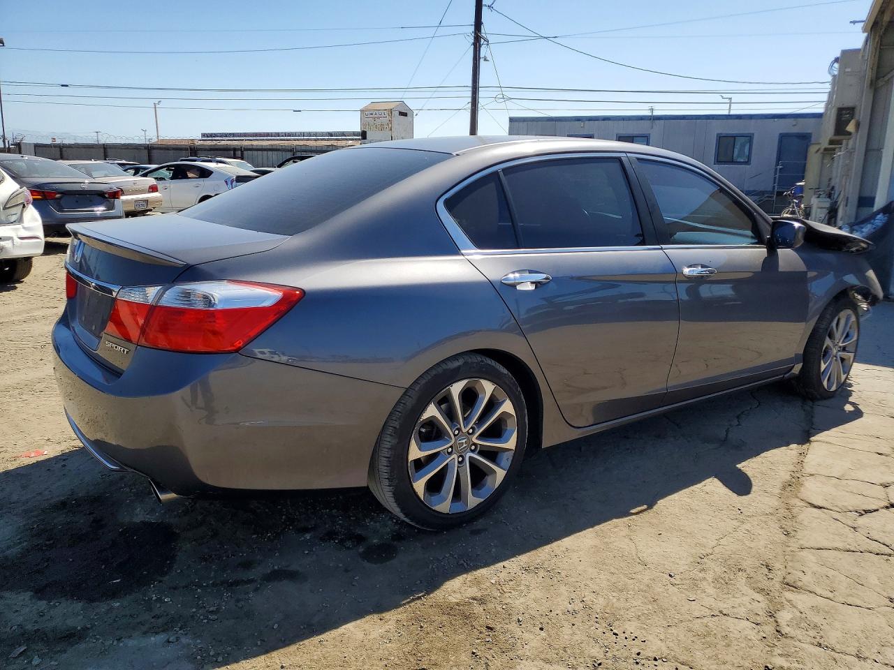 2013 Honda Accord Sport Gray vin: 1HGCR2F57DA057704