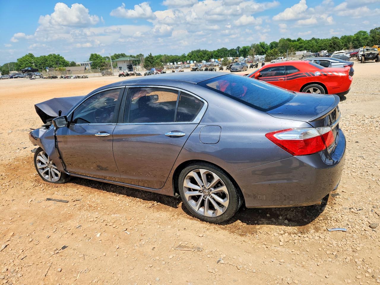2013 Honda Accord Sport Gray vin: 1HGCR2F57DA059548