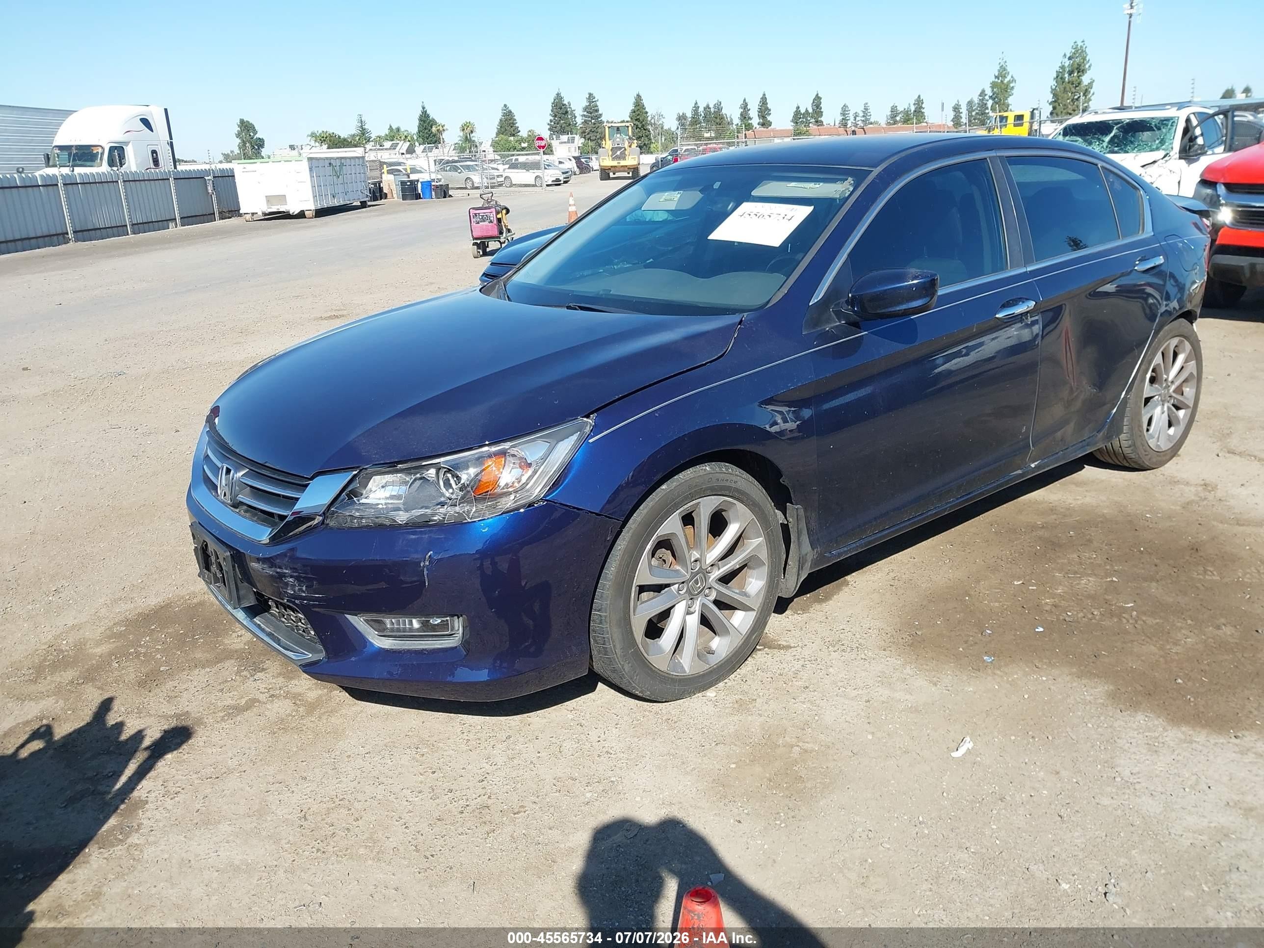 2013 Honda Accord Sport Blue vin: 1HGCR2F57DA066273