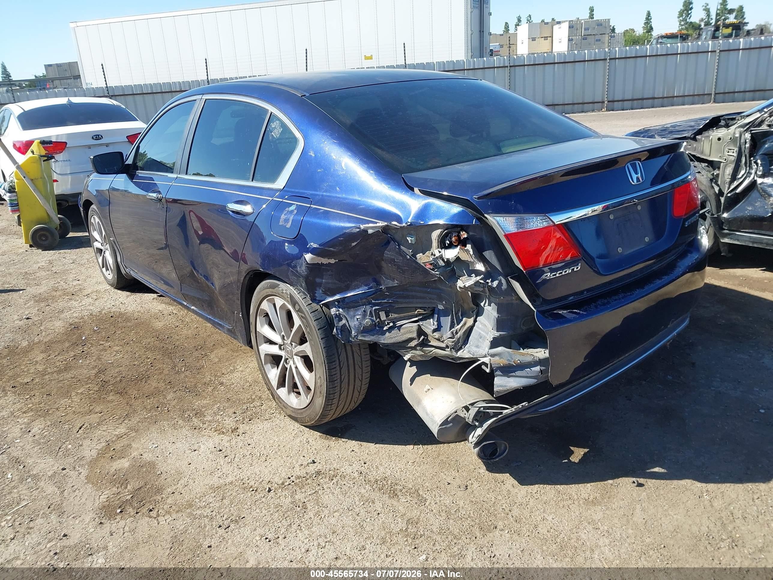 2013 Honda Accord Sport Blue vin: 1HGCR2F57DA066273