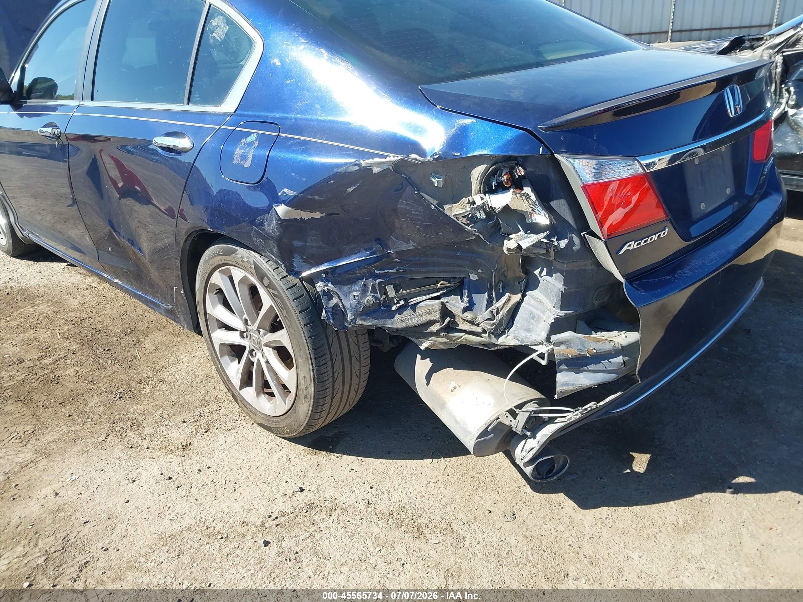 2013 Honda Accord Sport Blue vin: 1HGCR2F57DA066273