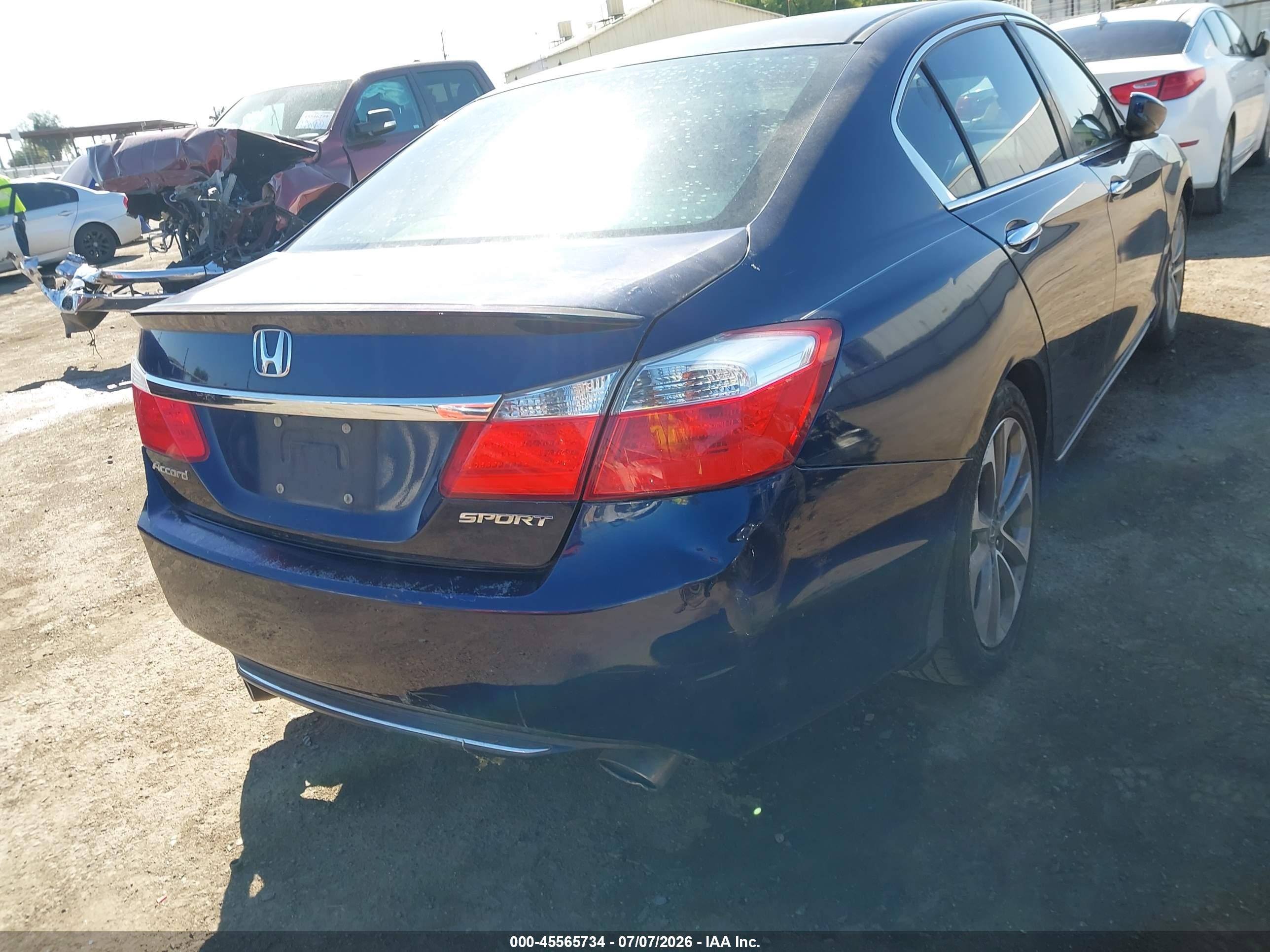 2013 Honda Accord Sport Blue vin: 1HGCR2F57DA066273