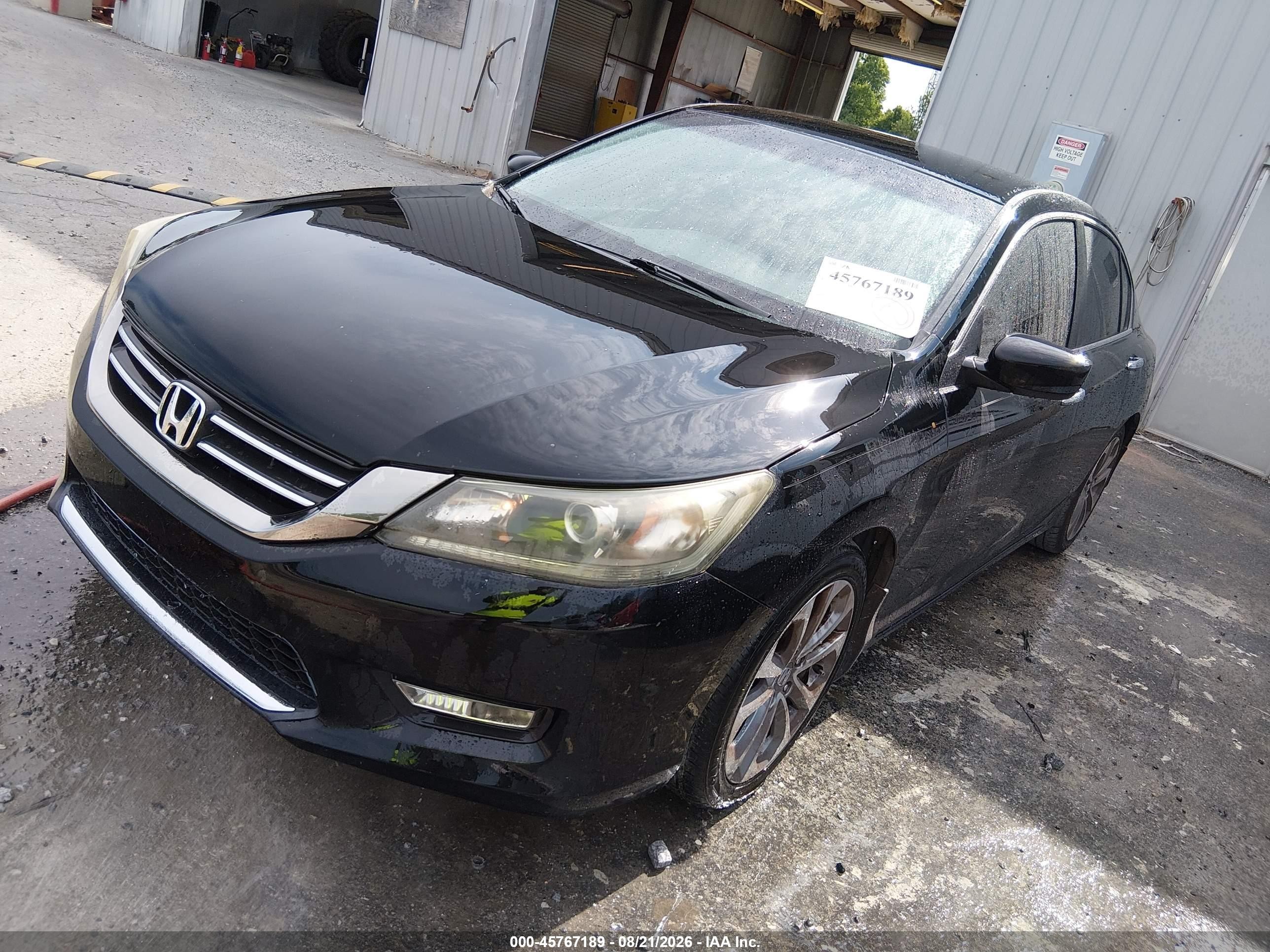 2013 Honda Accord Sport Черный vin: 1HGCR2F57DA073644