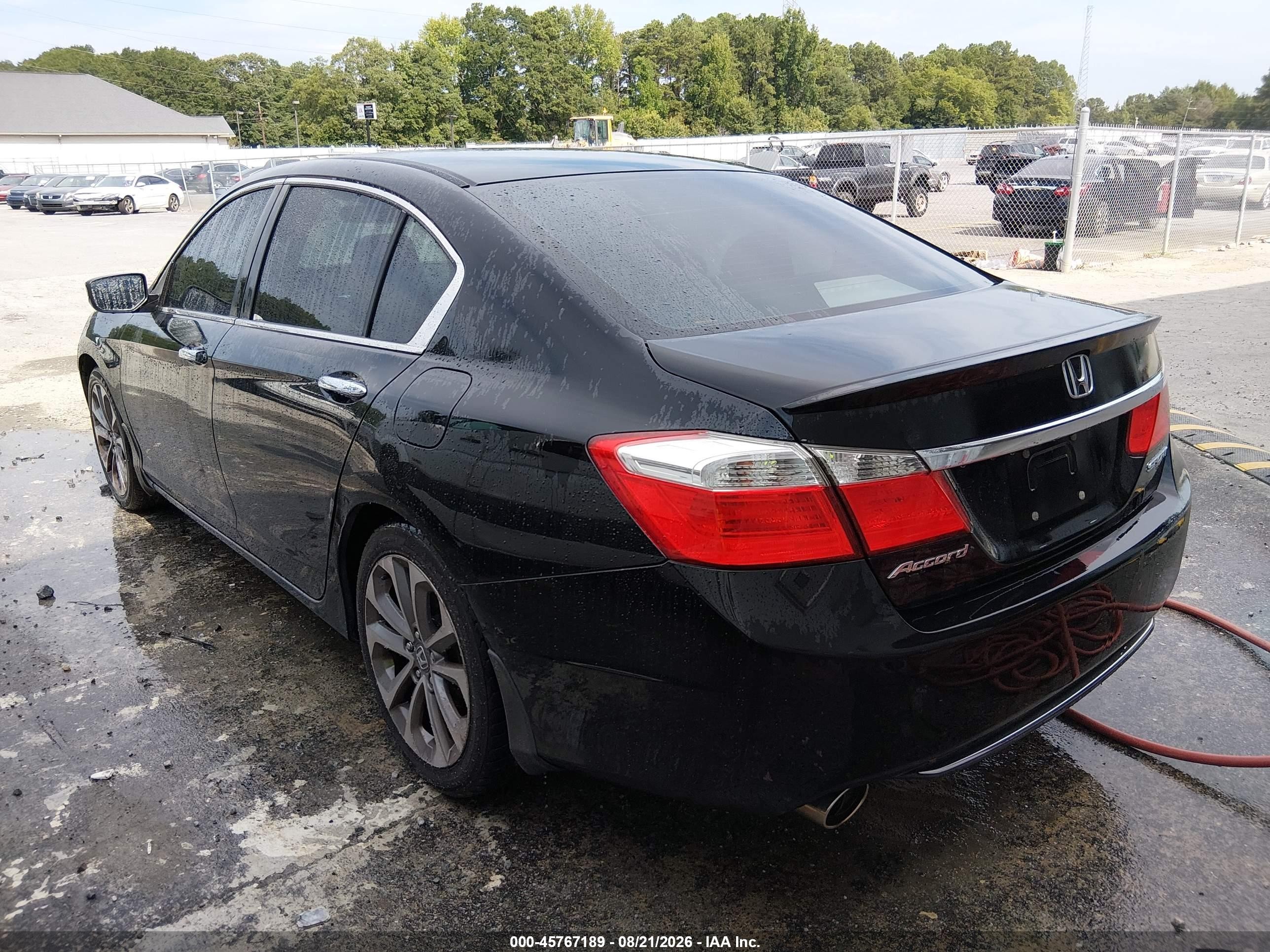 2013 Honda Accord Sport Черный vin: 1HGCR2F57DA073644