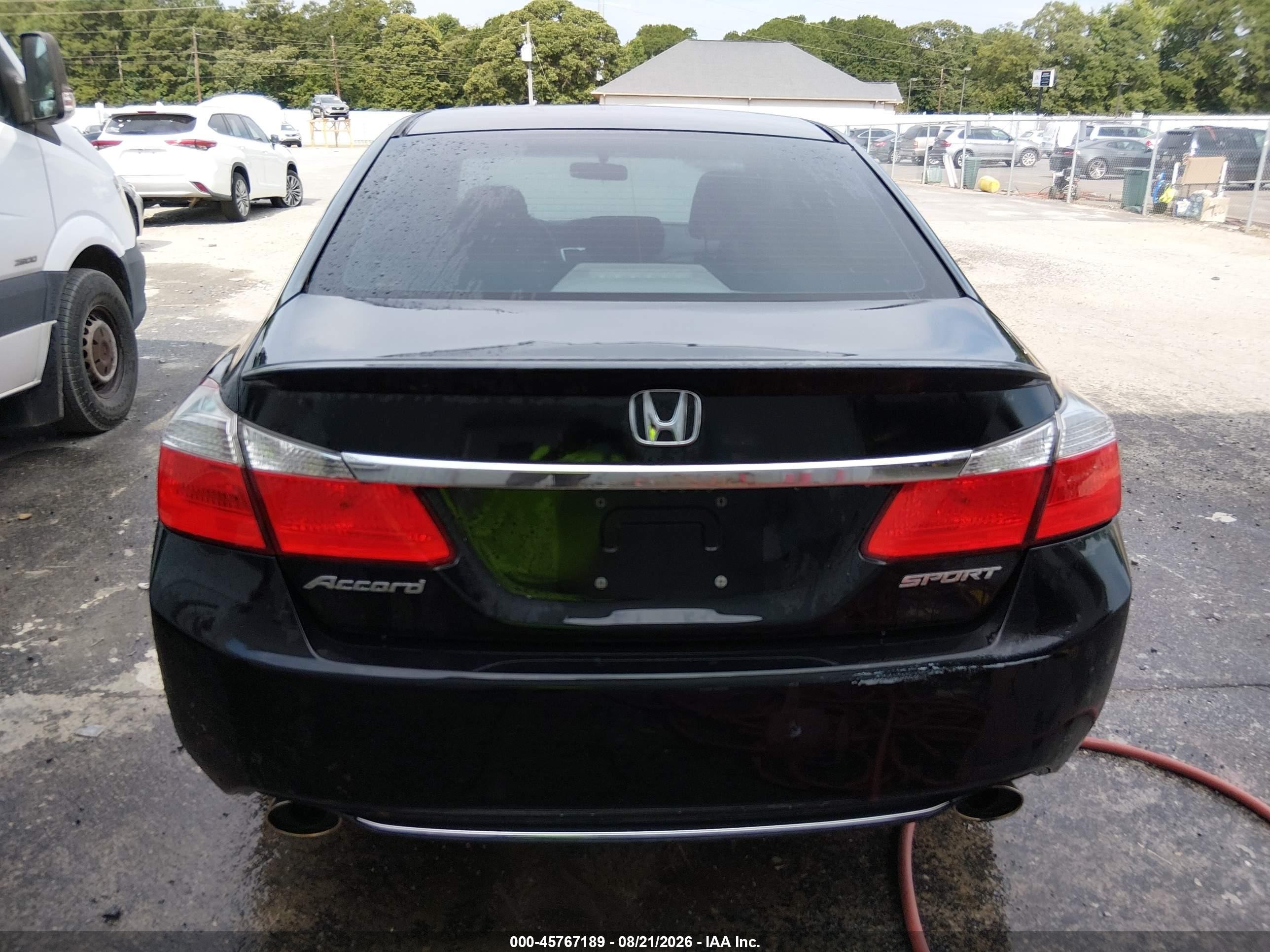 2013 Honda Accord Sport Черный vin: 1HGCR2F57DA073644