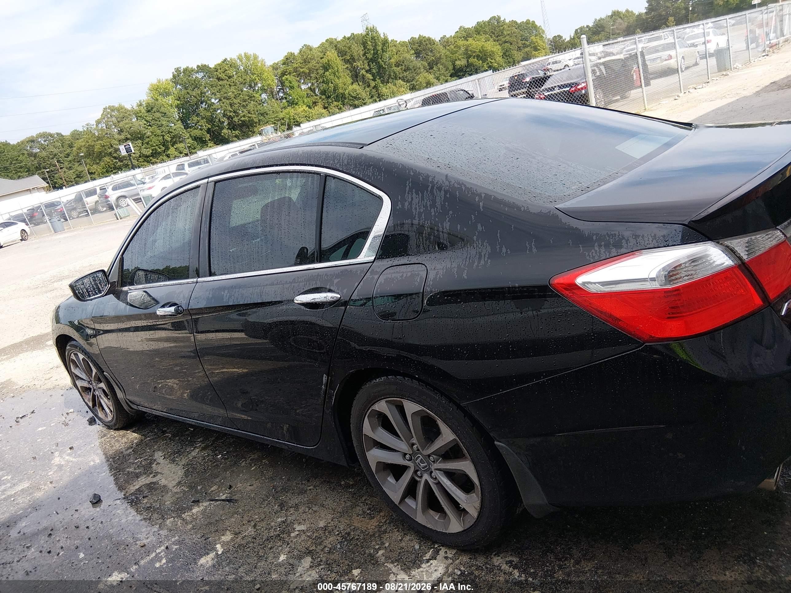 2013 Honda Accord Sport Черный vin: 1HGCR2F57DA073644