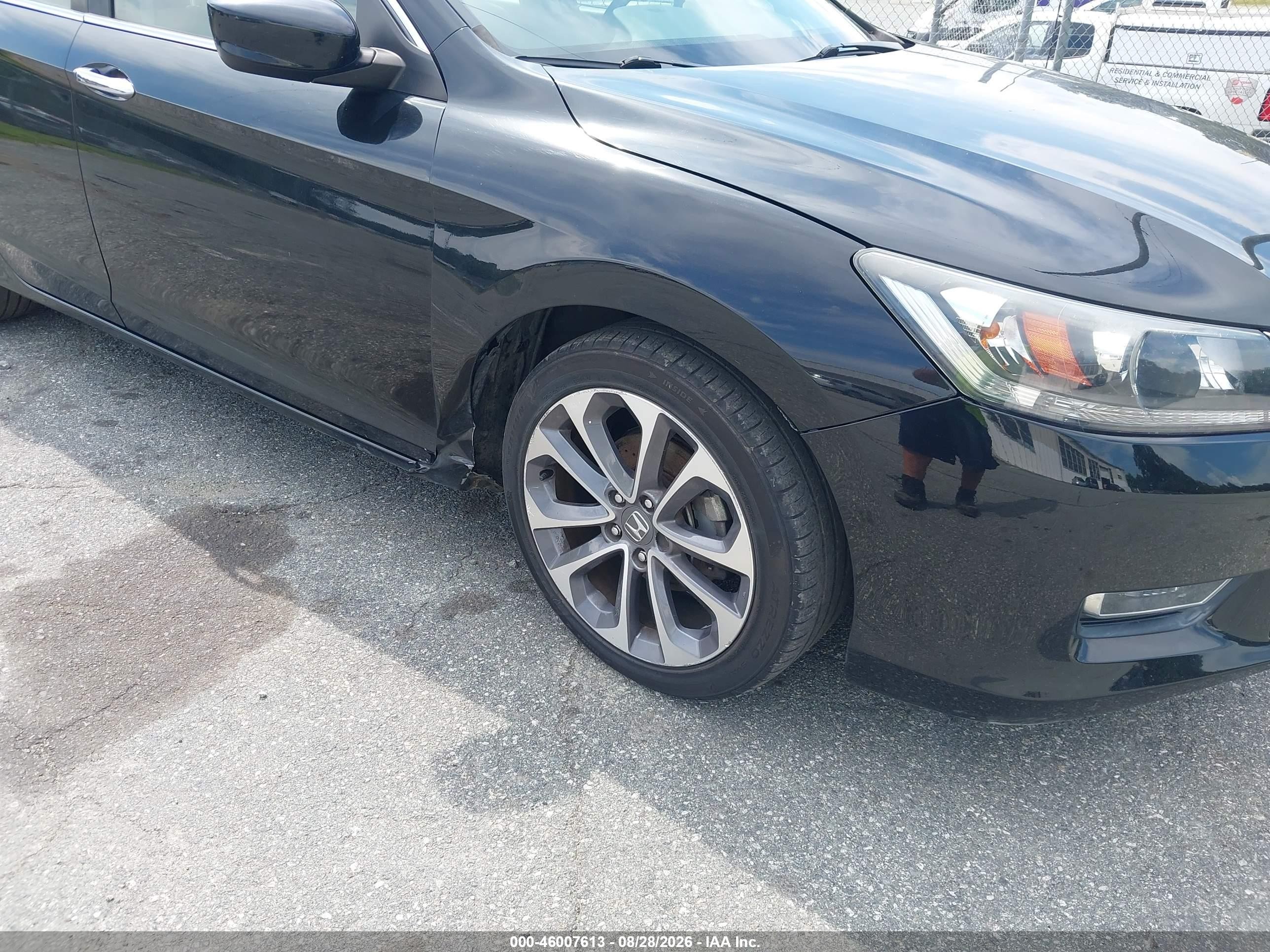 2013 Honda Accord Sport Black vin: 1HGCR2F57DA084627