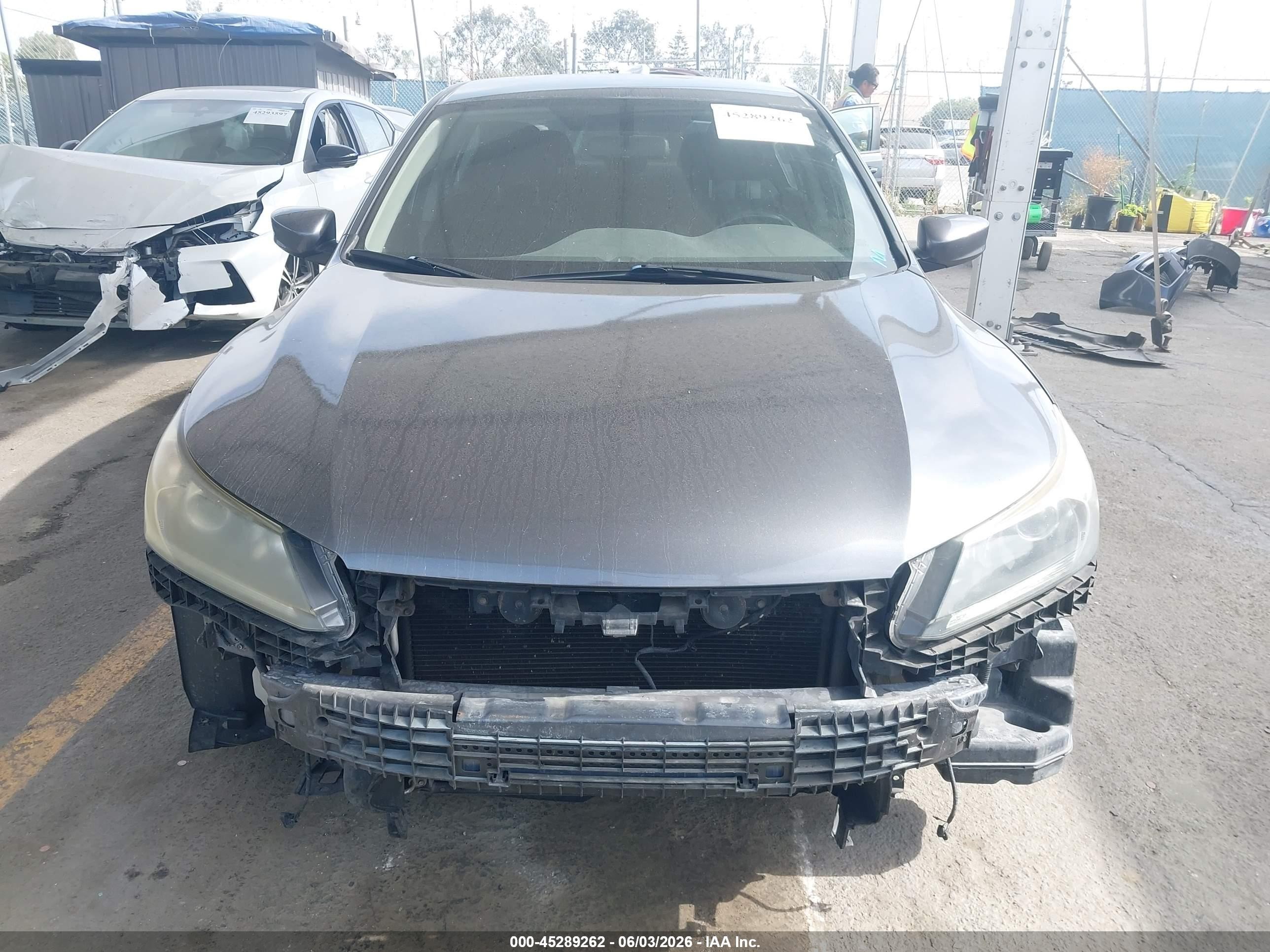 2013 Honda Accord Sport Gray vin: 1HGCR2F57DA084952