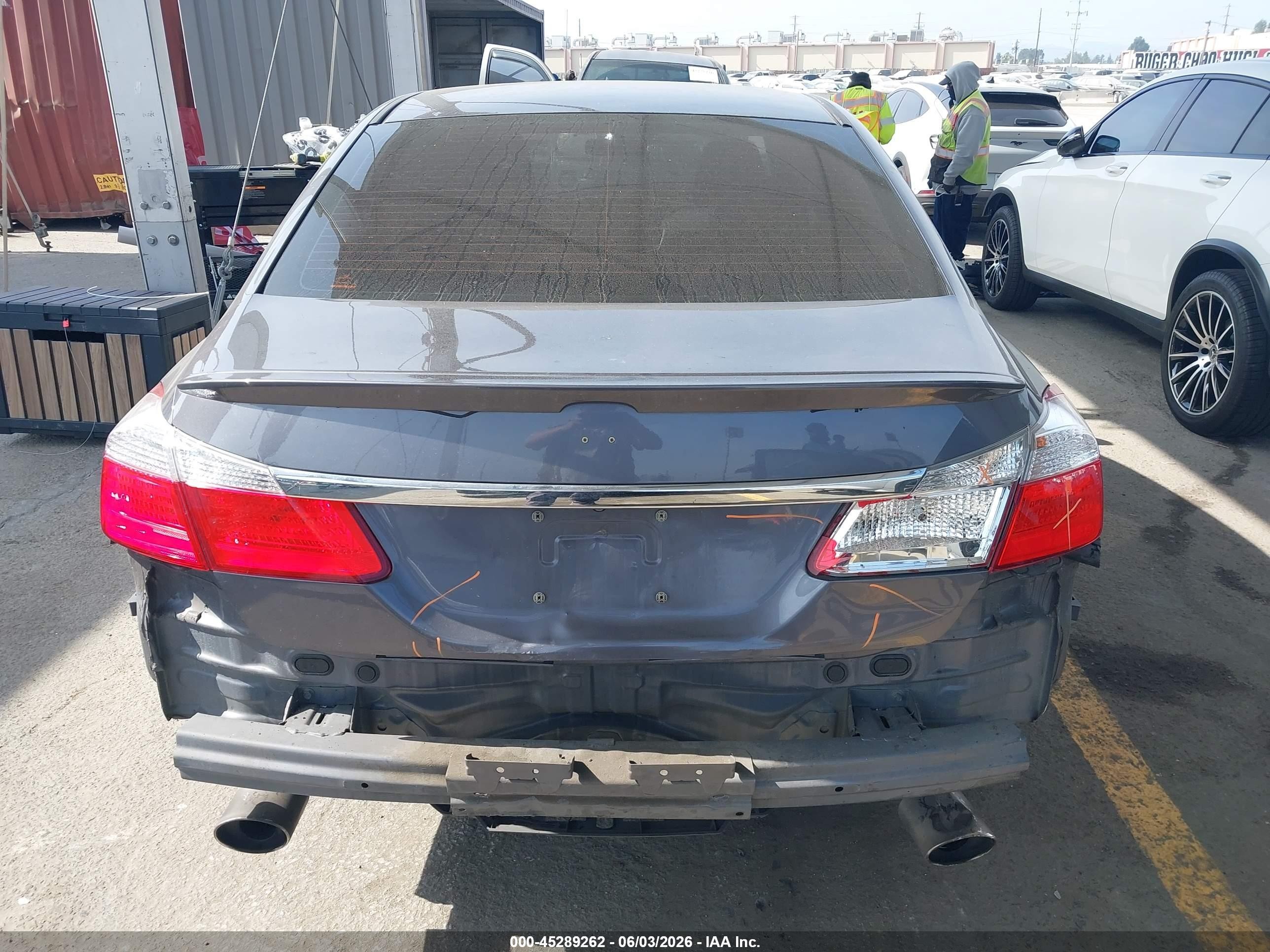 2013 Honda Accord Sport Gray vin: 1HGCR2F57DA084952