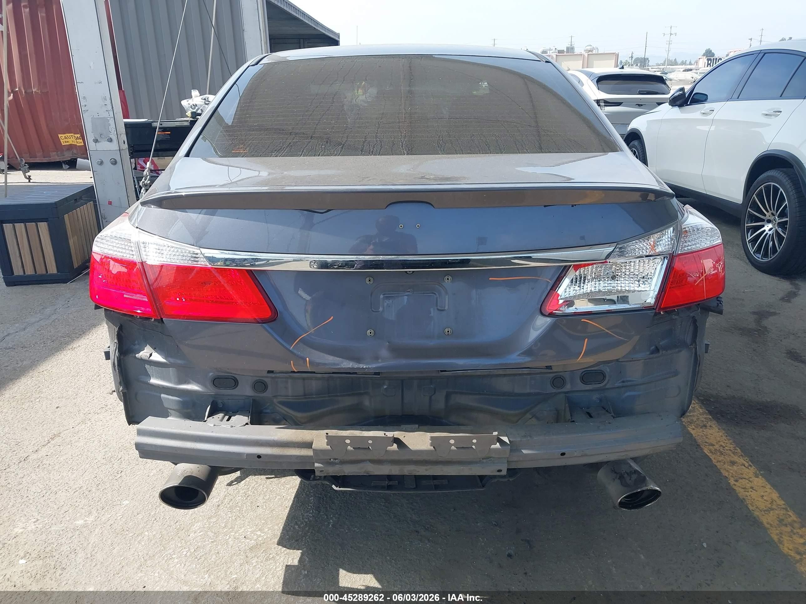 2013 Honda Accord Sport Gray vin: 1HGCR2F57DA084952