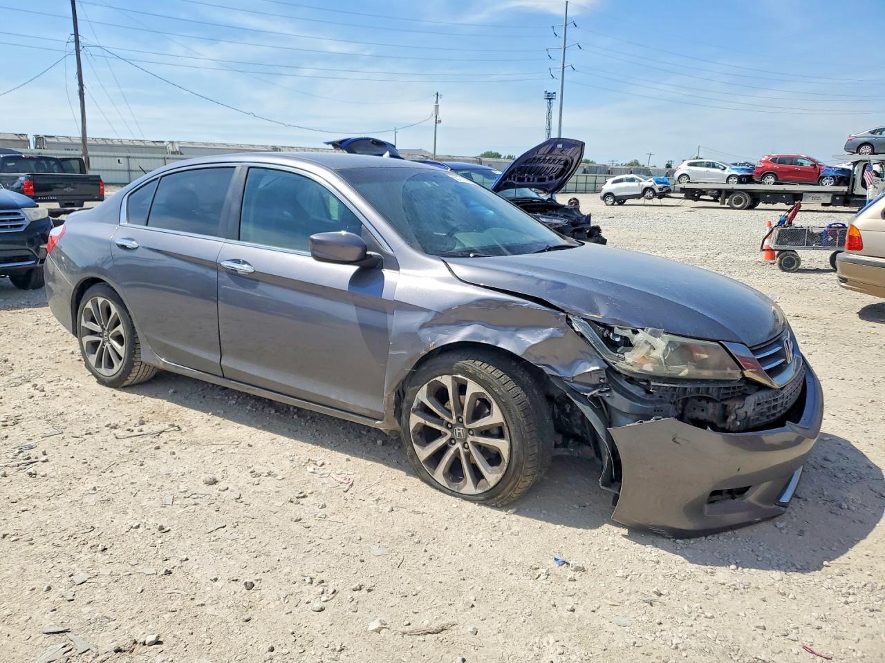 2013 Honda Accord Sport Gray vin: 1HGCR2F57DA111714