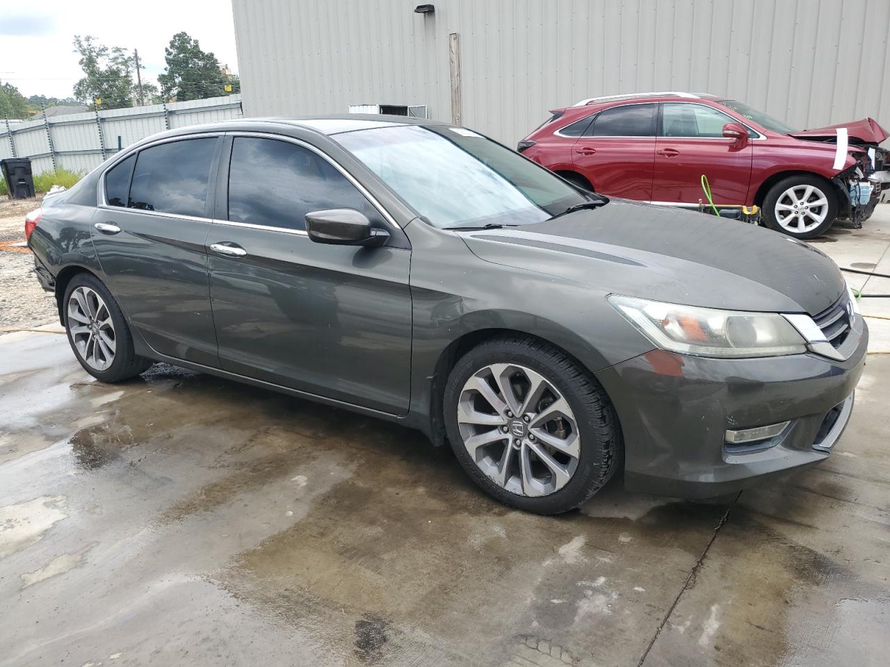 2013 Honda Accord Sport Зеленый vin: 1HGCR2F57DA163148