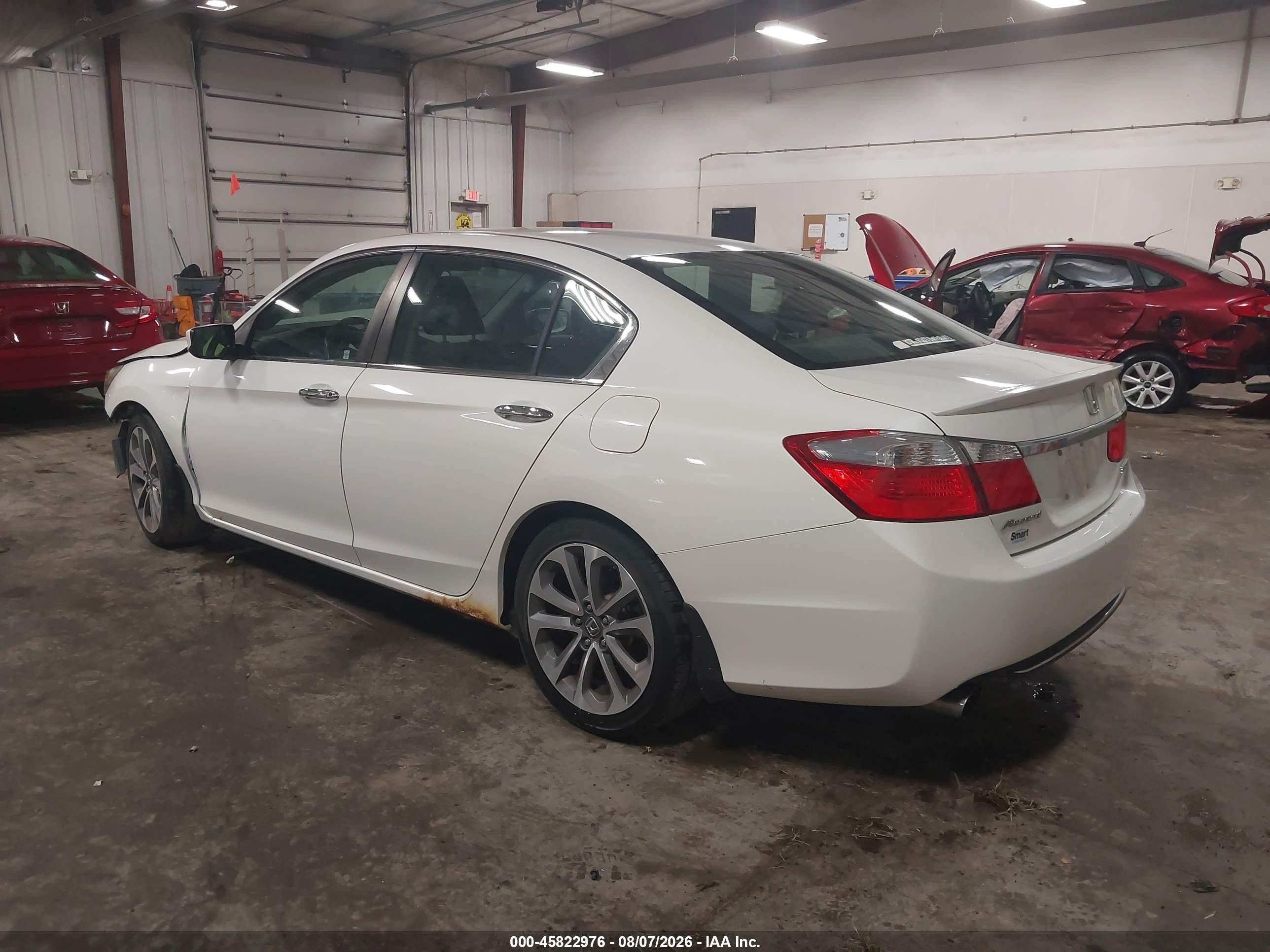 2013 Honda Accord Sport White vin: 1HGCR2F57DA176790