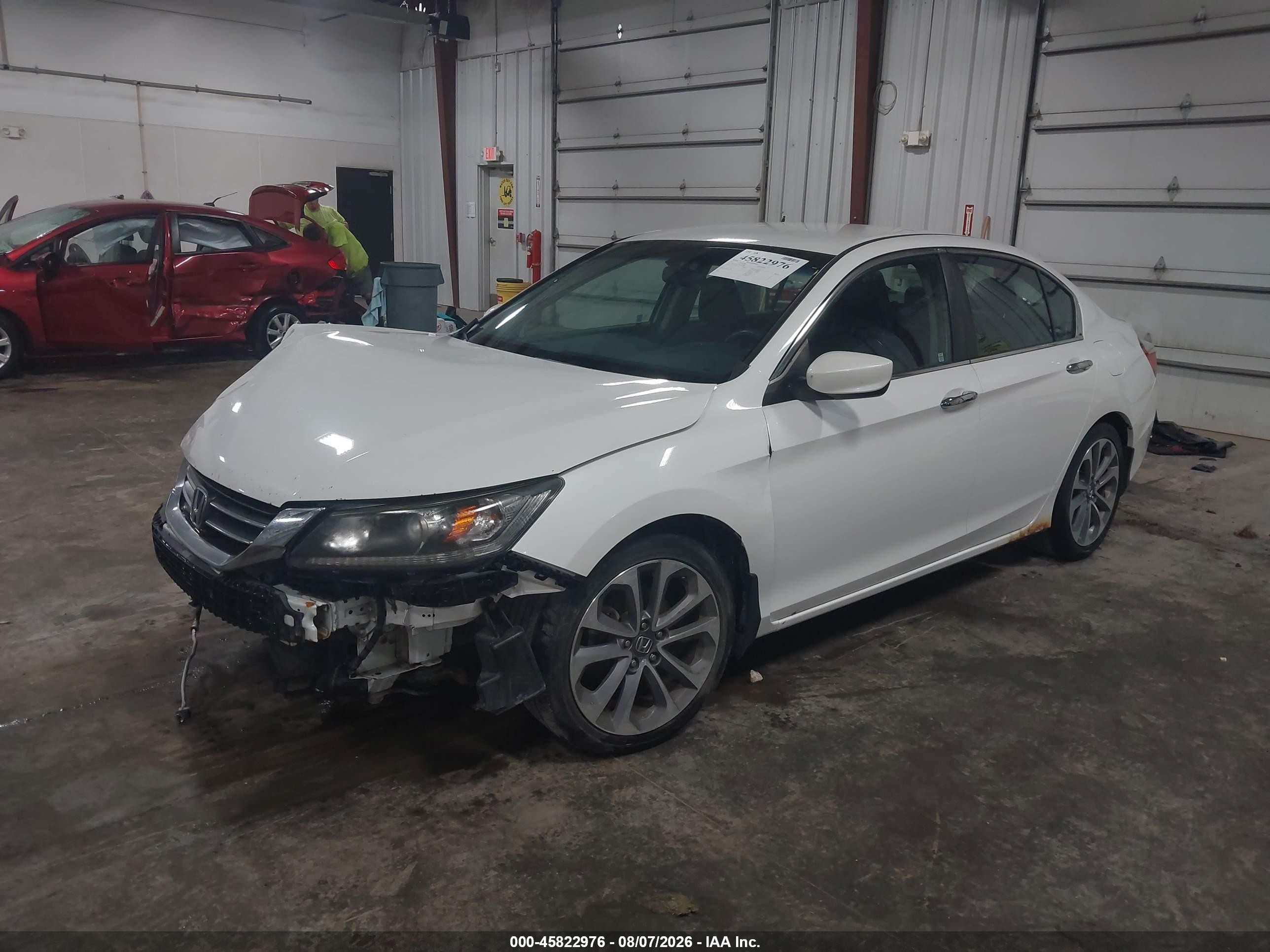 2013 Honda Accord Sport White vin: 1HGCR2F57DA176790