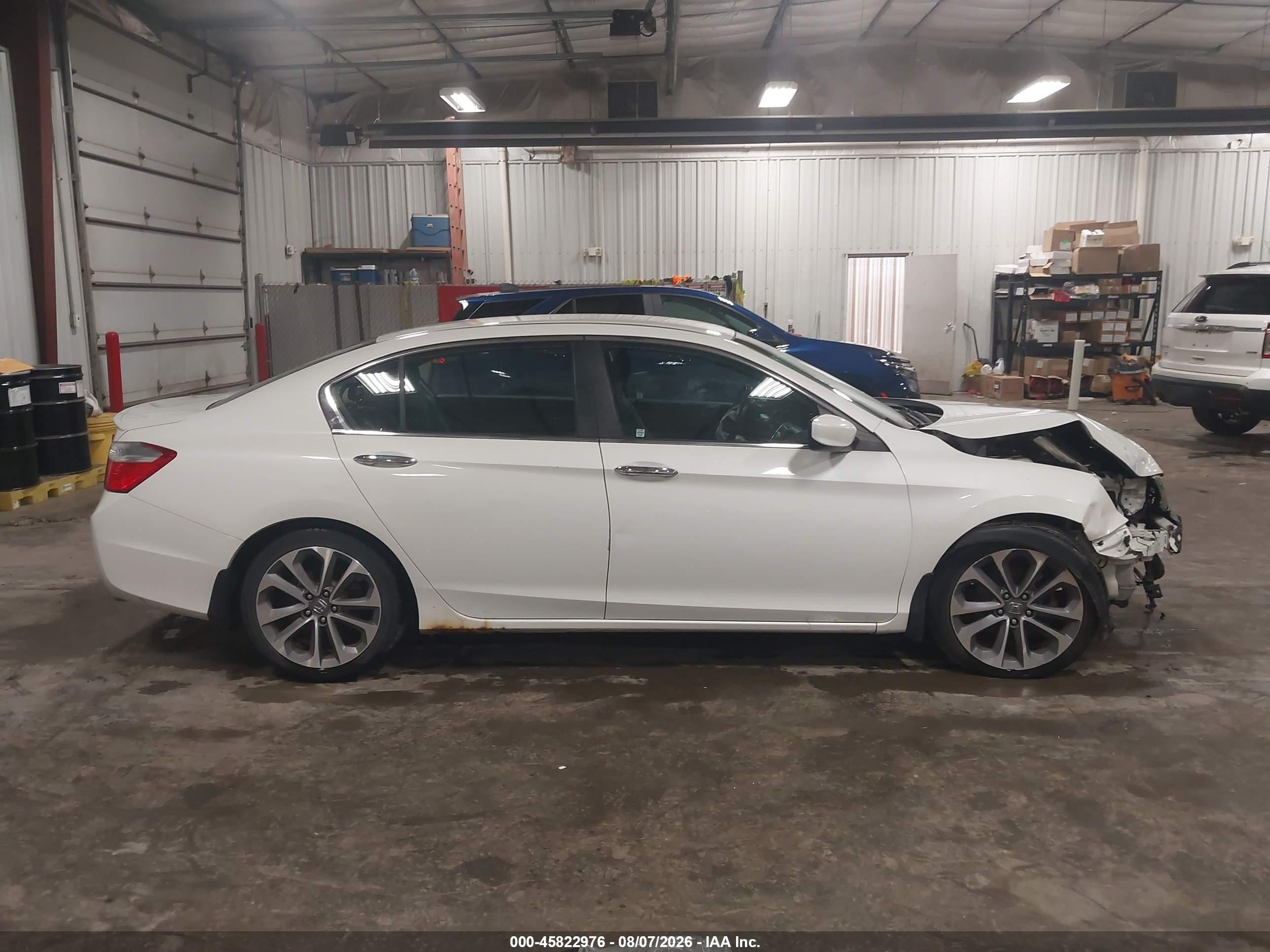 2013 Honda Accord Sport White vin: 1HGCR2F57DA176790