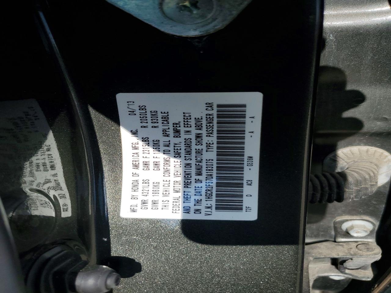 2013 Honda Accord Sport Charcoal vin: 1HGCR2F57DA183075
