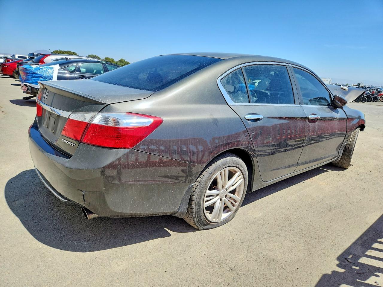 2013 Honda Accord Sport Gray vin: 1HGCR2F57DA188552