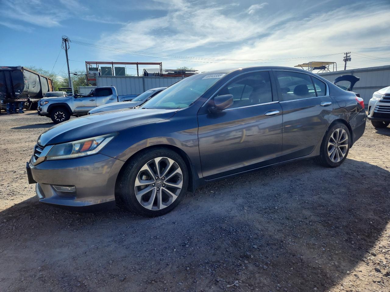 2013 Honda Accord Sport Gray vin: 1HGCR2F57DA209271