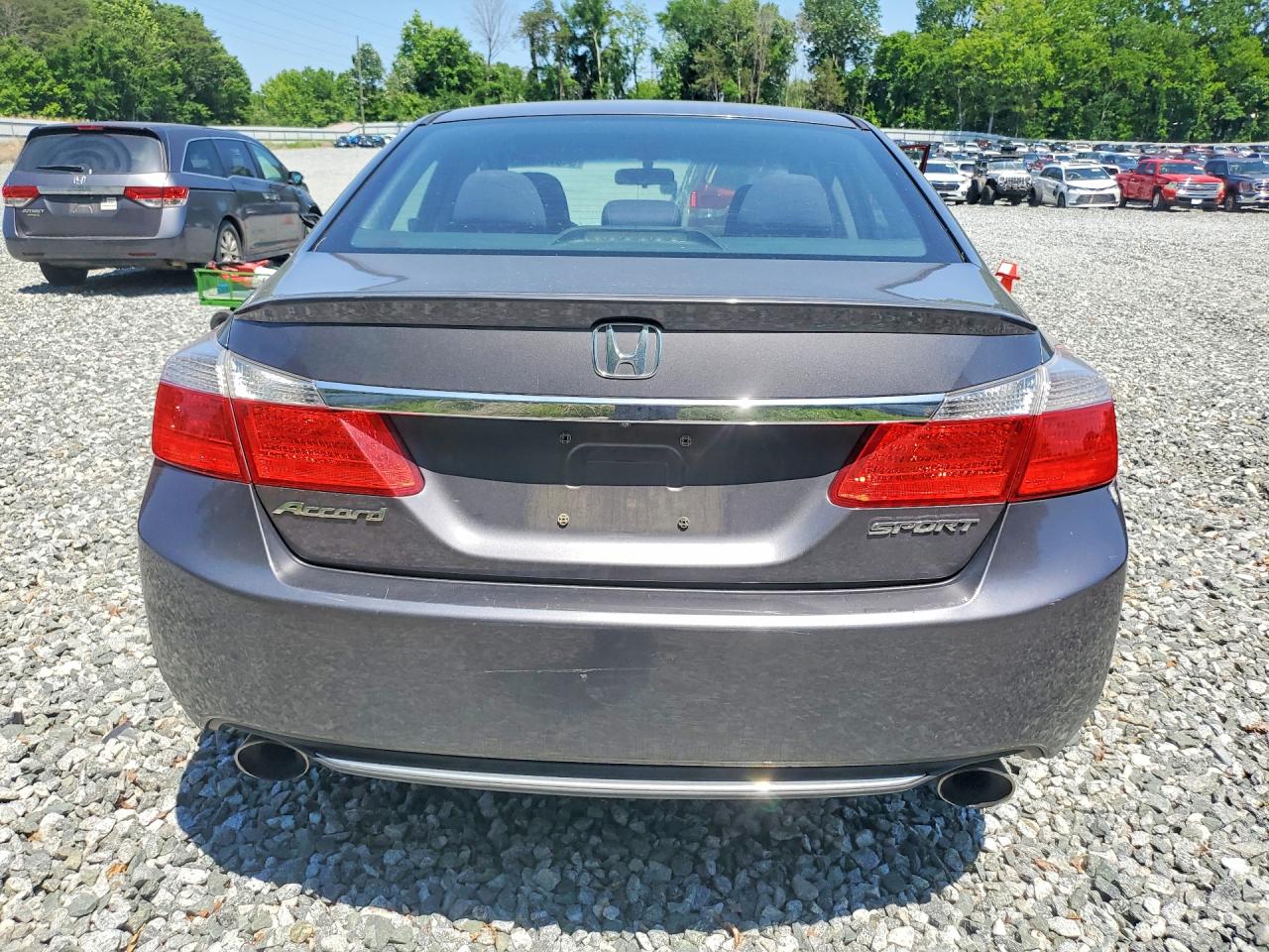 2013 Honda Accord Sport Серый vin: 1HGCR2F57DA214681