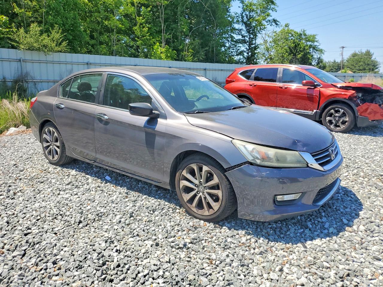 2013 Honda Accord Sport Серый vin: 1HGCR2F57DA214681