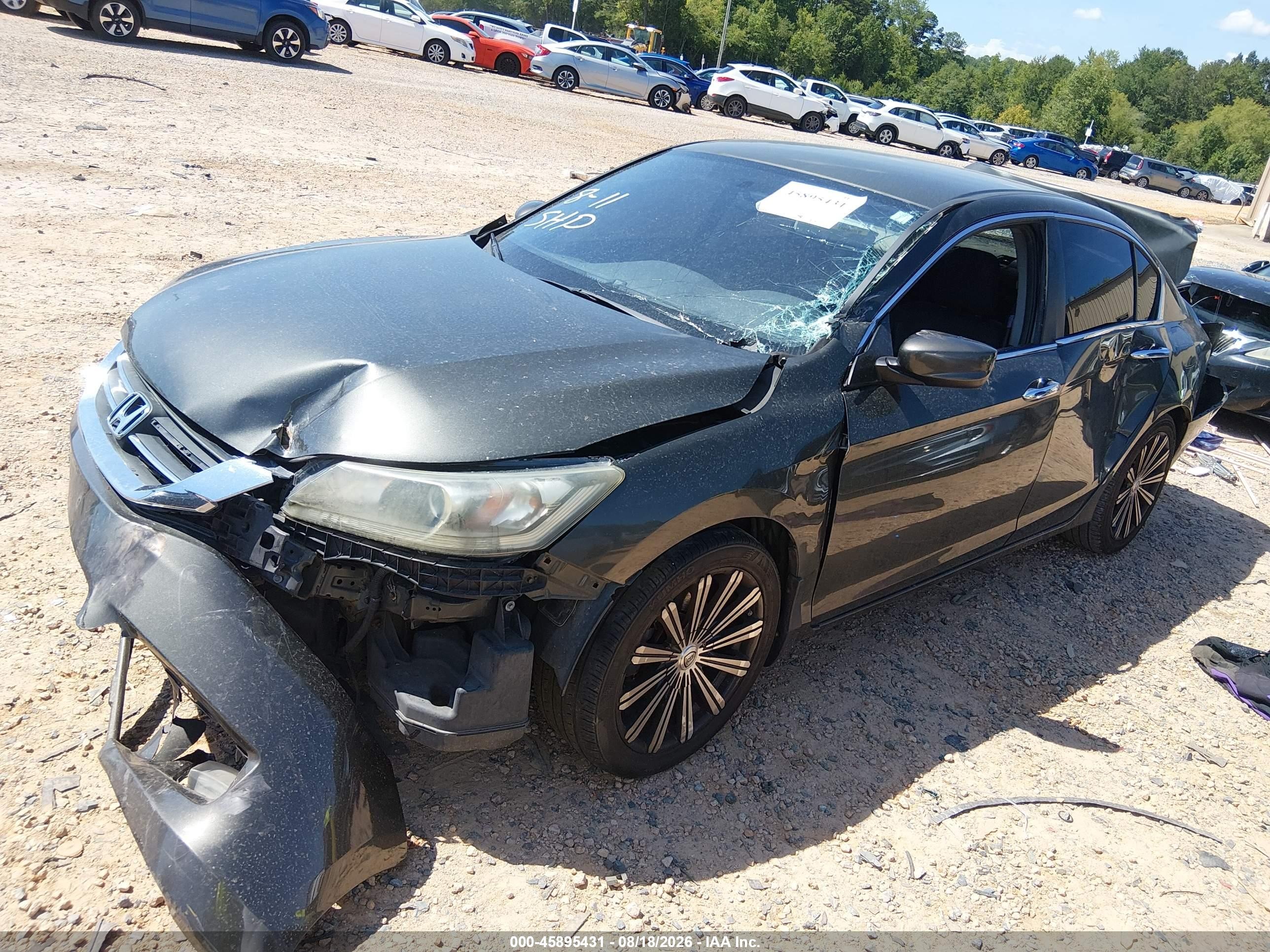 2013 Honda Accord Sport Gray vin: 1HGCR2F57DA237667