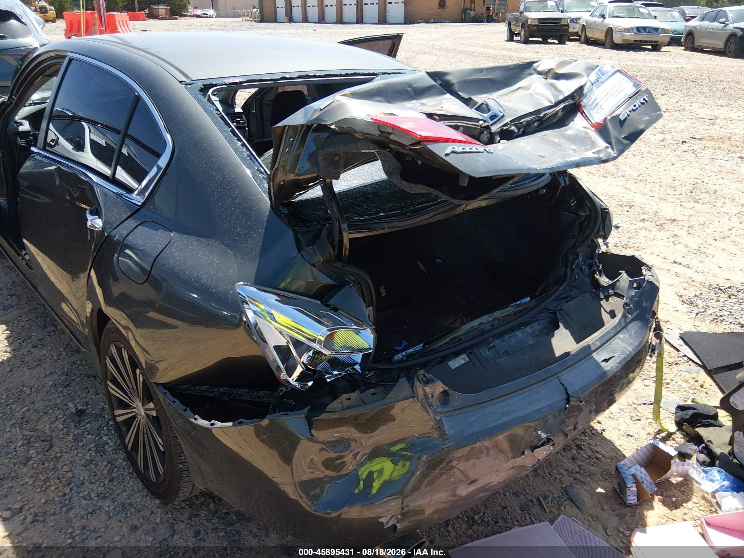 2013 Honda Accord Sport Gray vin: 1HGCR2F57DA237667