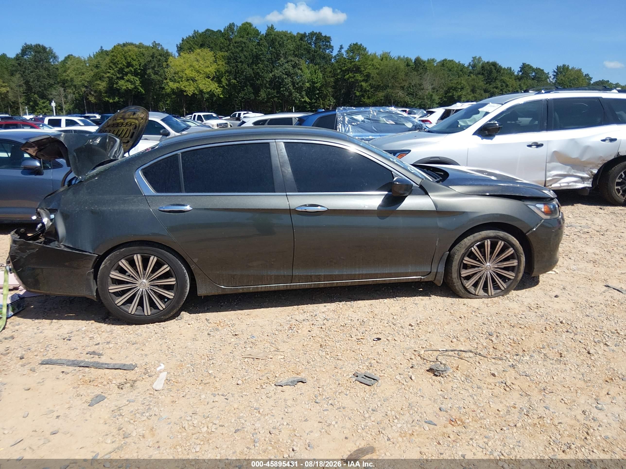 2013 Honda Accord Sport Gray vin: 1HGCR2F57DA237667