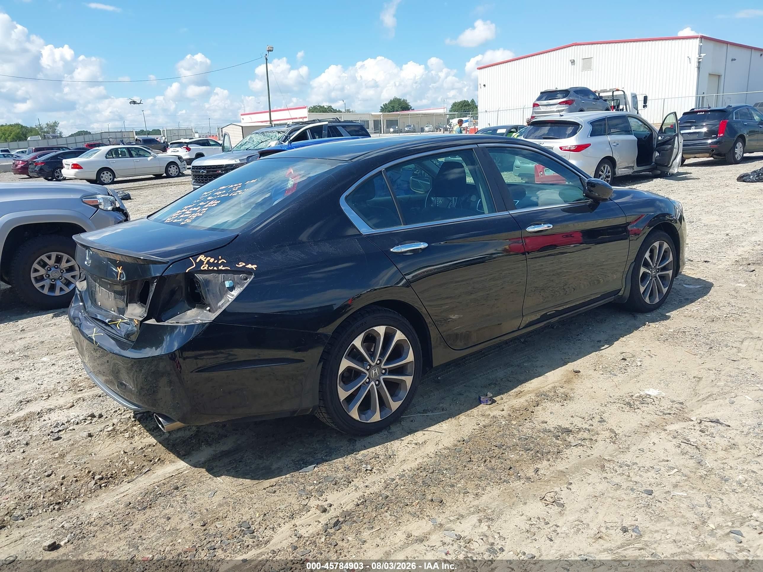 2013 Honda Accord Sport Черный vin: 1HGCR2F57DA239323