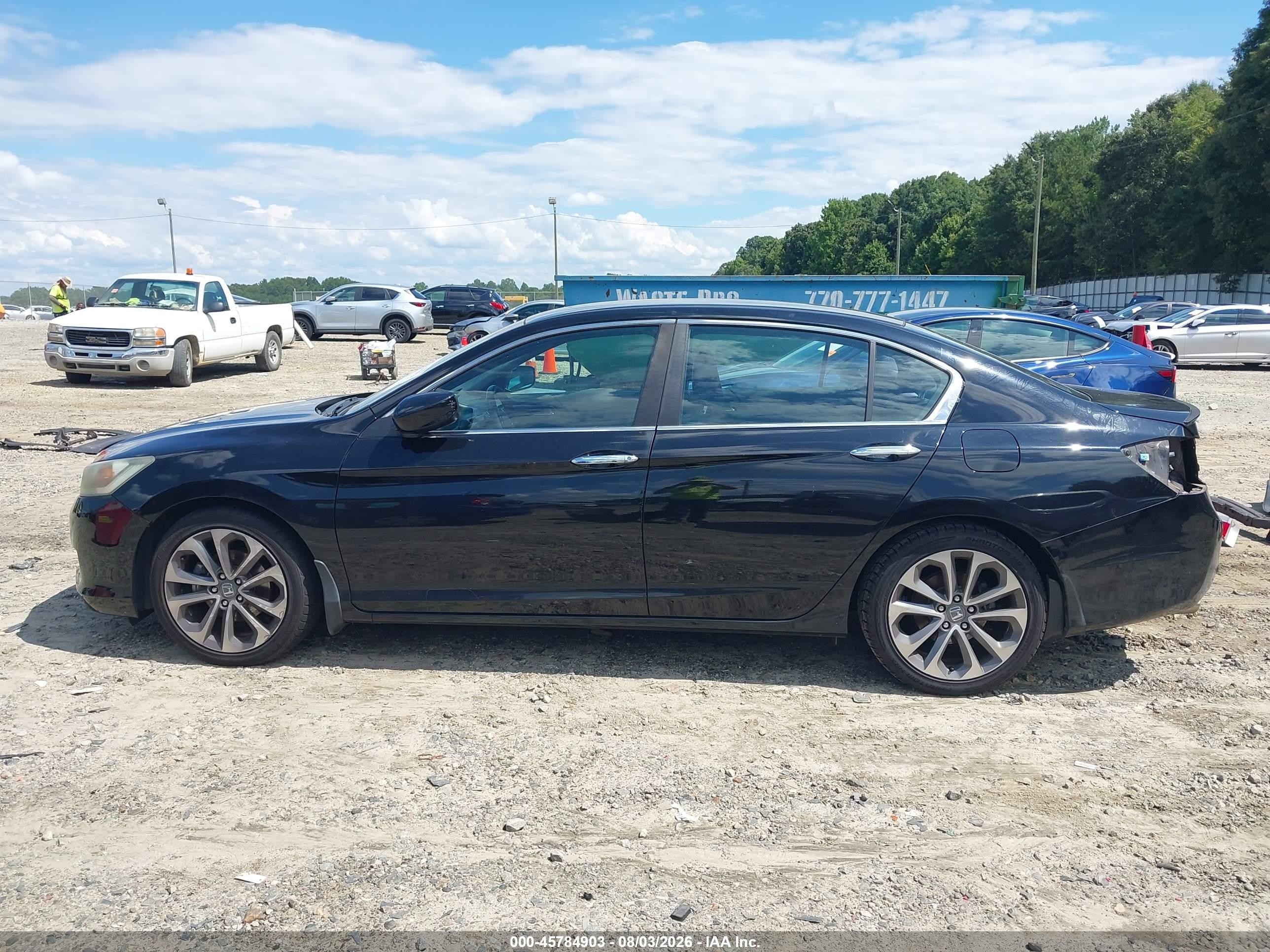 2013 Honda Accord Sport Черный vin: 1HGCR2F57DA239323