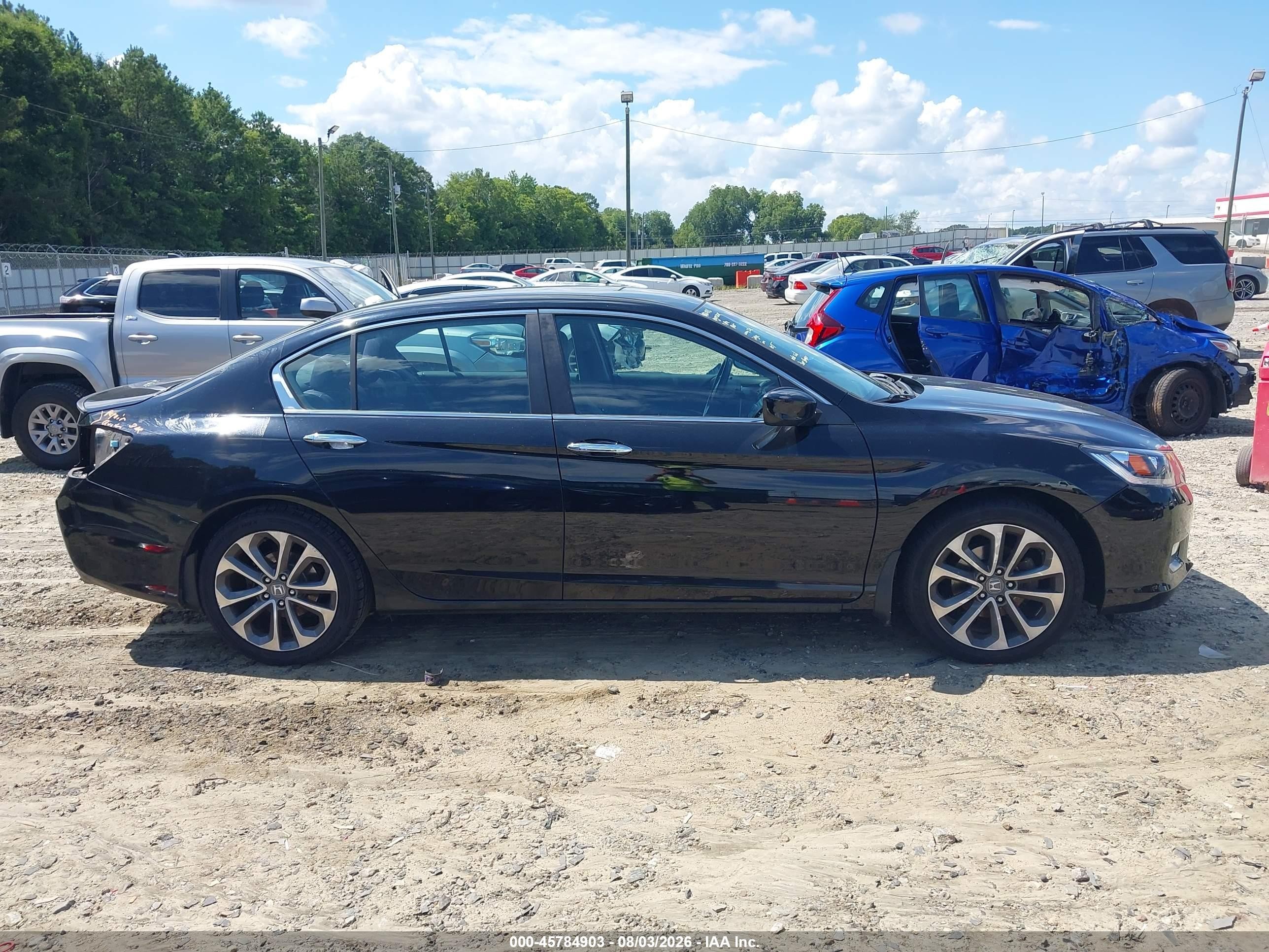 2013 Honda Accord Sport Черный vin: 1HGCR2F57DA239323