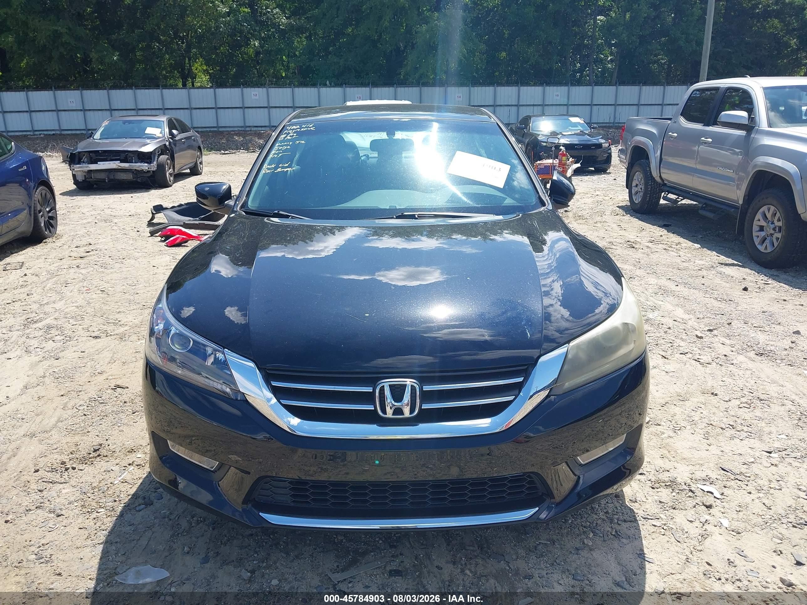 2013 Honda Accord Sport Черный vin: 1HGCR2F57DA239323