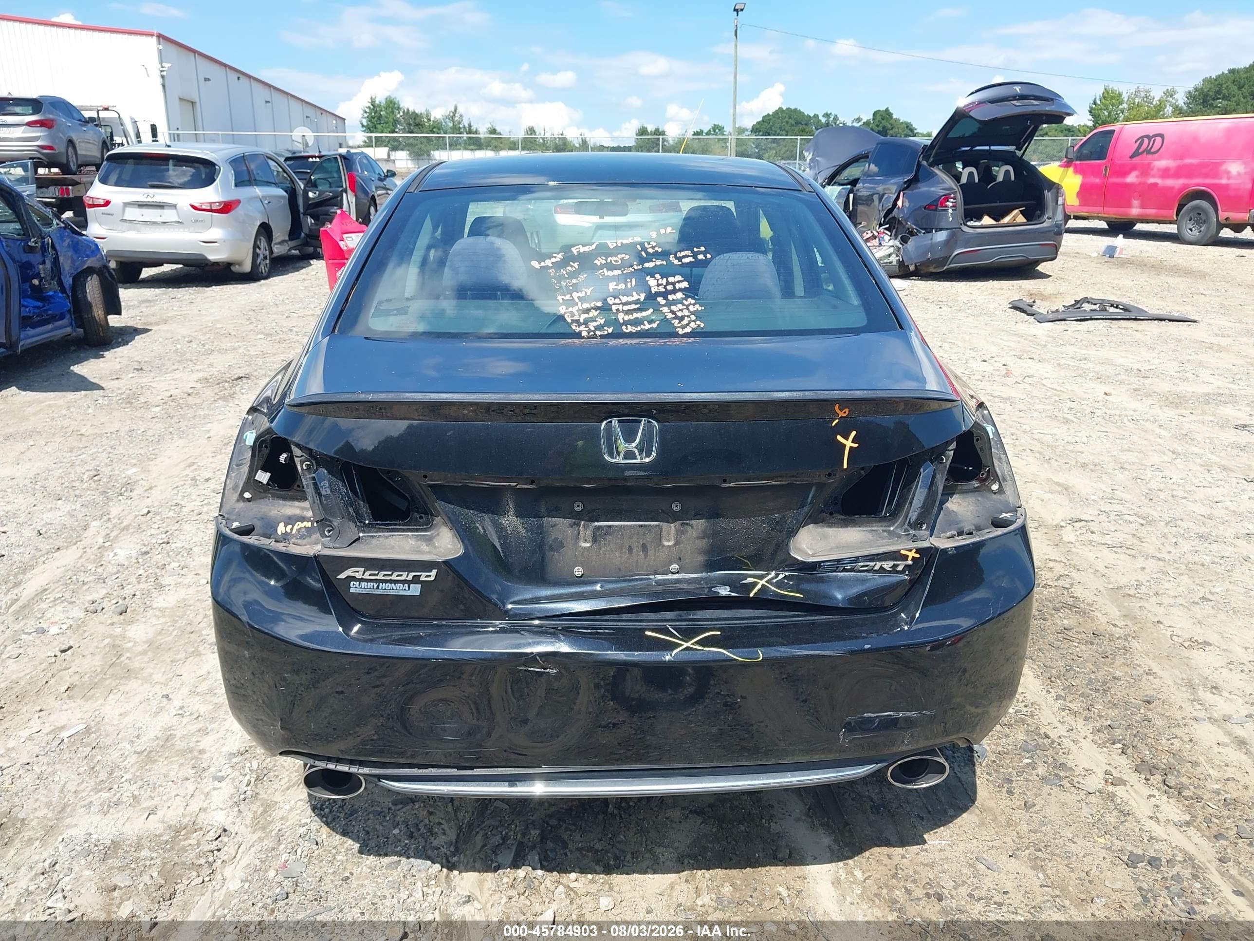 2013 Honda Accord Sport Черный vin: 1HGCR2F57DA239323