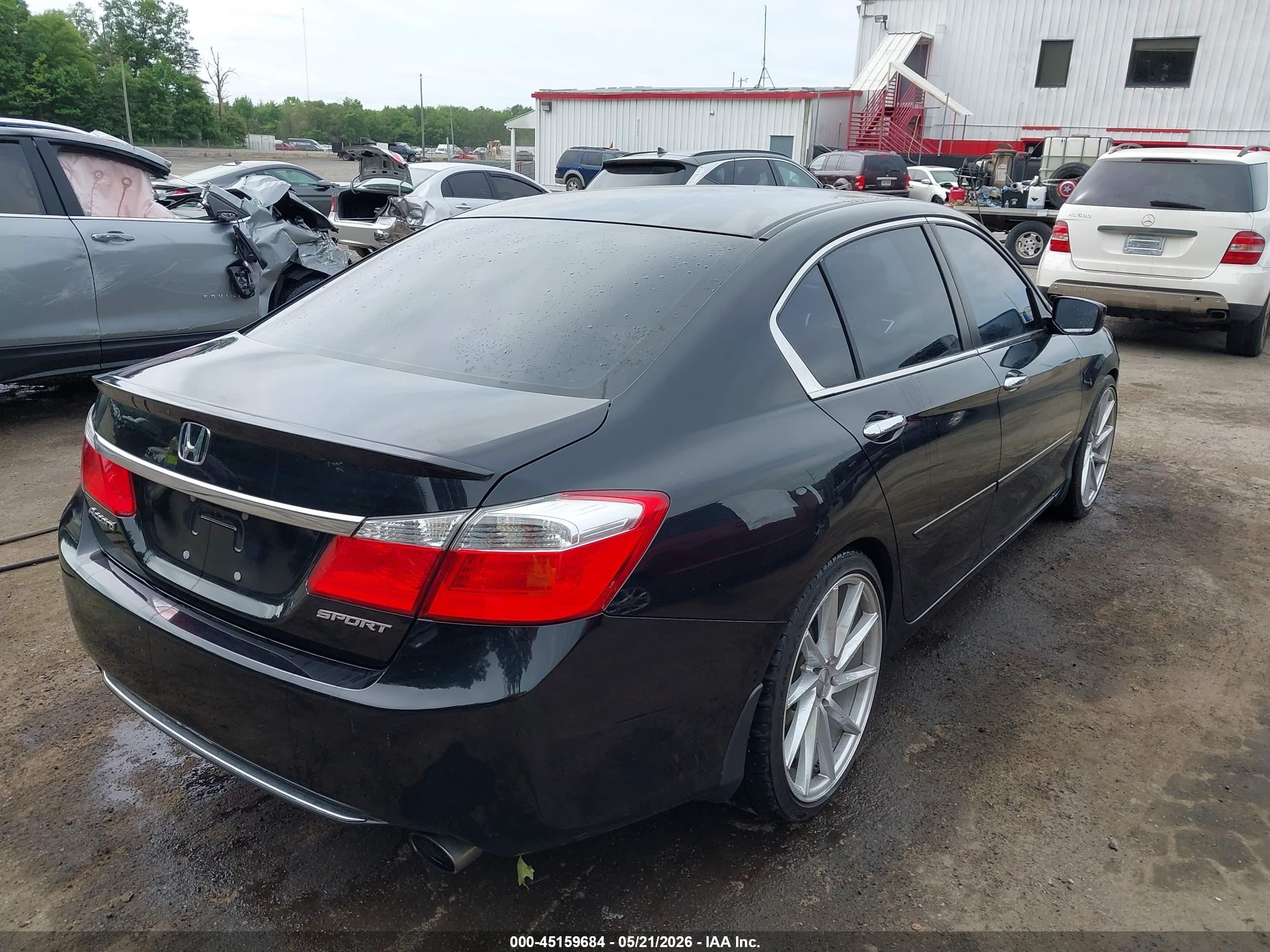 2013 Honda Accord Sport Black vin: 1HGCR2F57DA247325