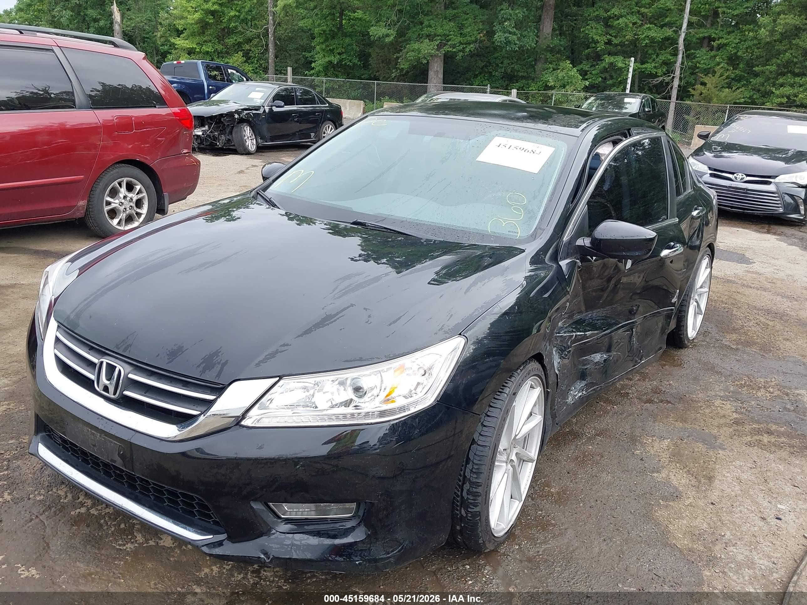 2013 Honda Accord Sport Black vin: 1HGCR2F57DA247325