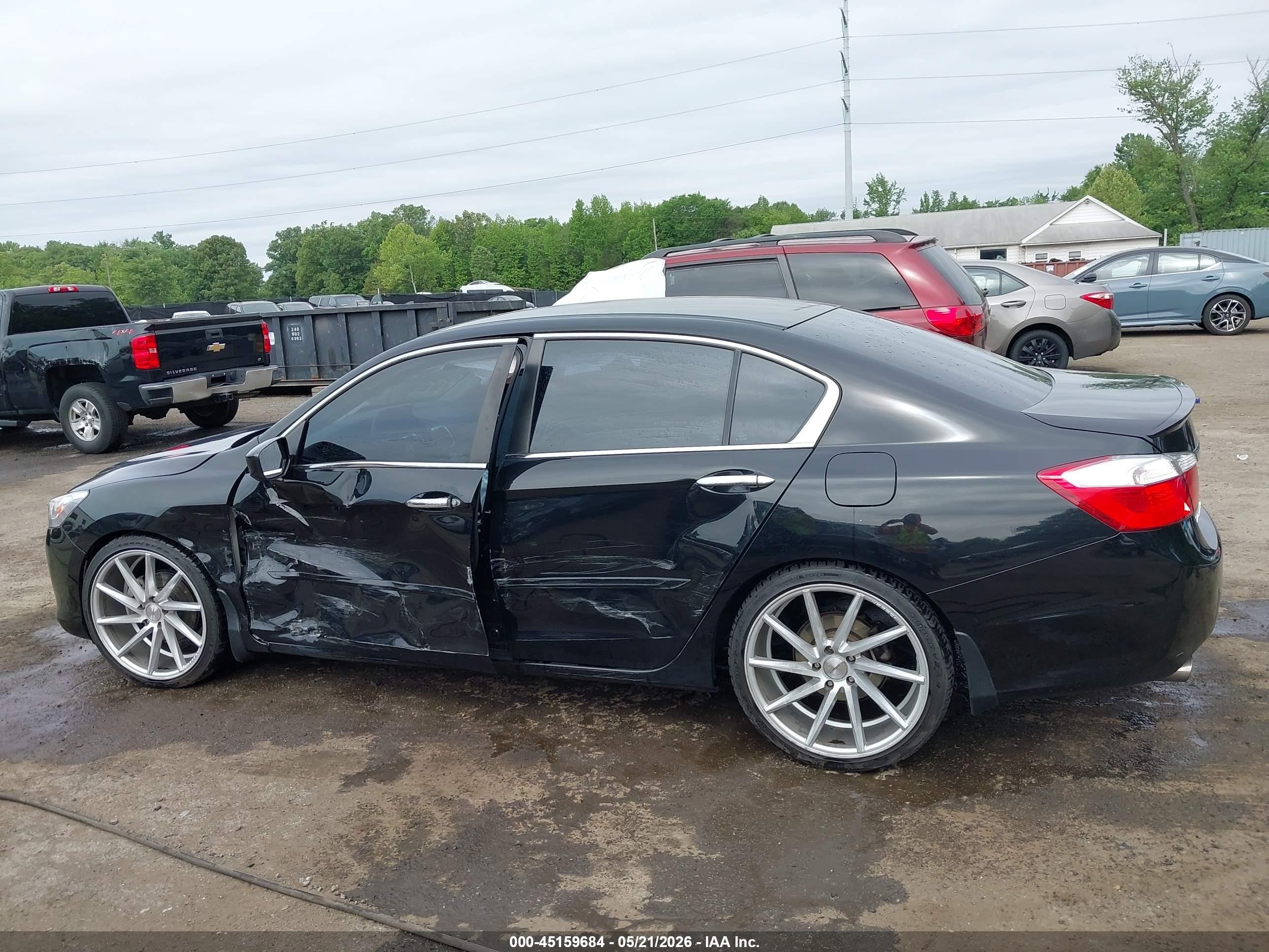 2013 Honda Accord Sport Black vin: 1HGCR2F57DA247325