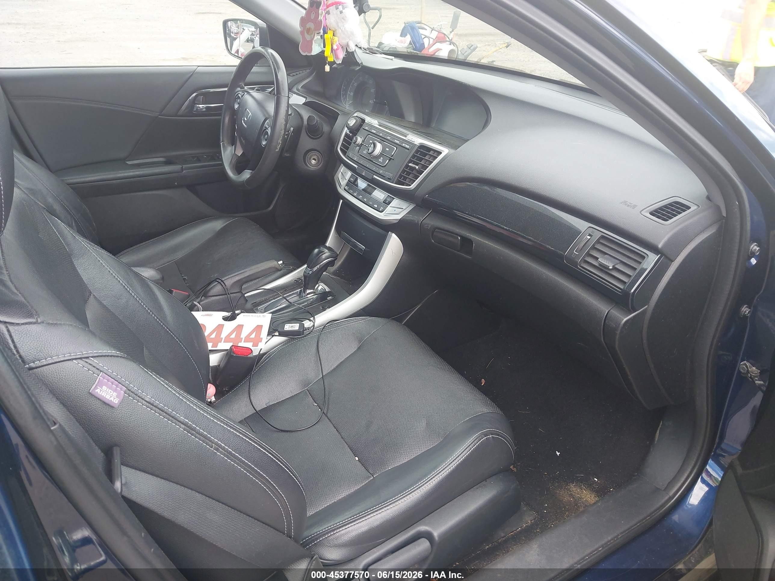 2013 Honda Accord Sport Blue vin: 1HGCR2F57DA250175