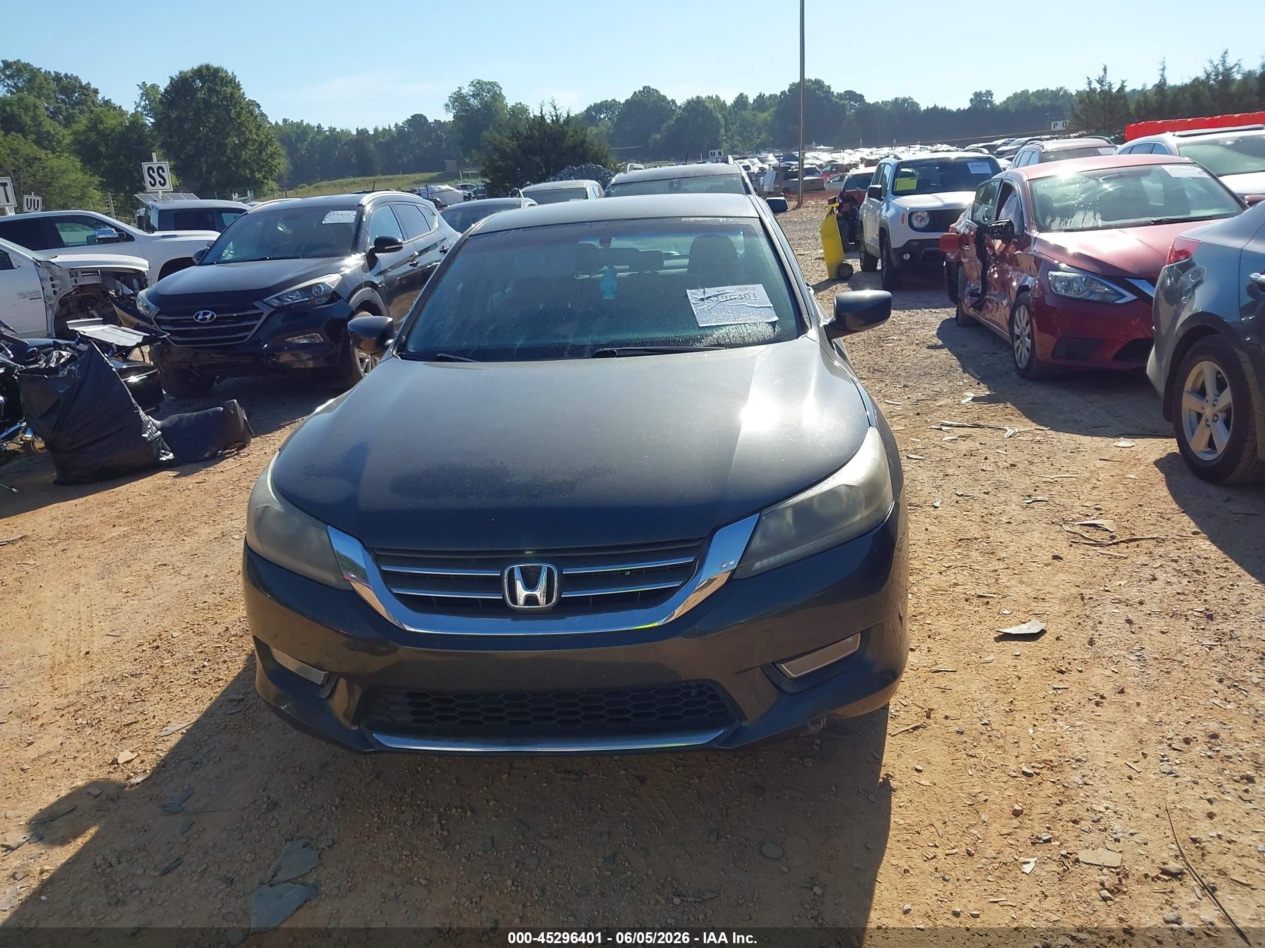 2013 Honda Accord Sport Серый vin: 1HGCR2F57DA267350