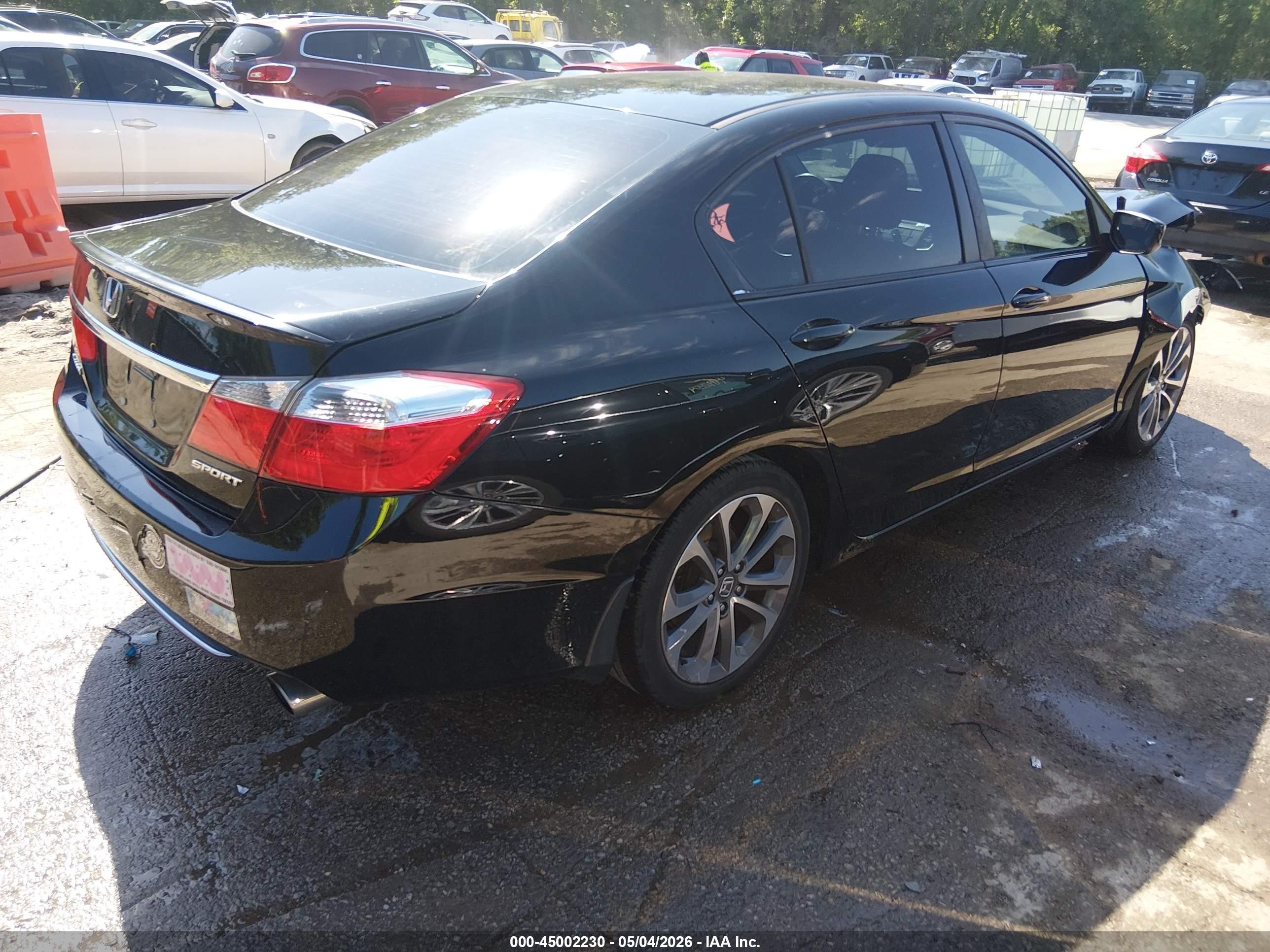2014 Honda Accord Sport Black vin: 1HGCR2F57EA038894