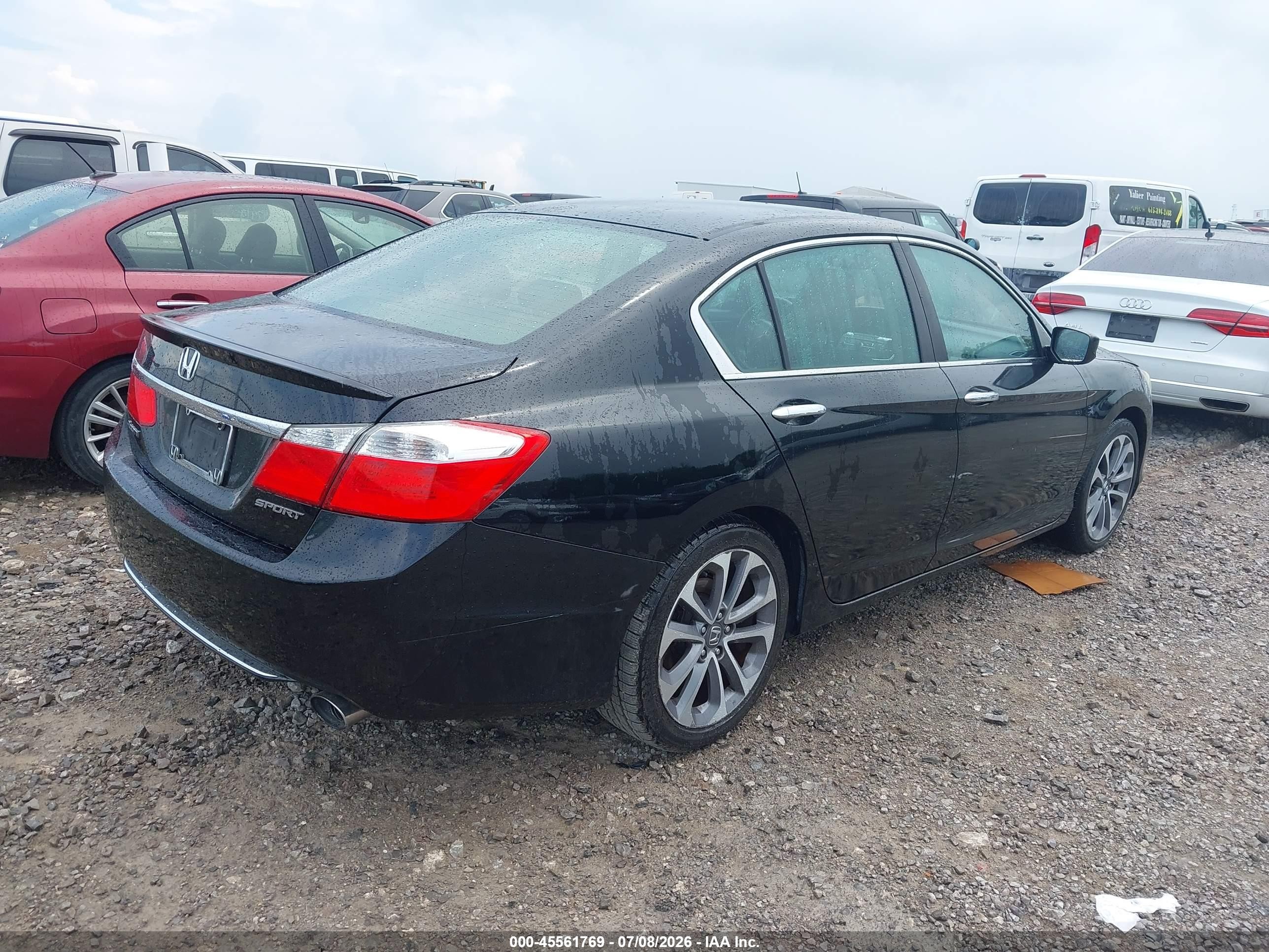 2014 Honda Accord Sport Black vin: 1HGCR2F57EA057977