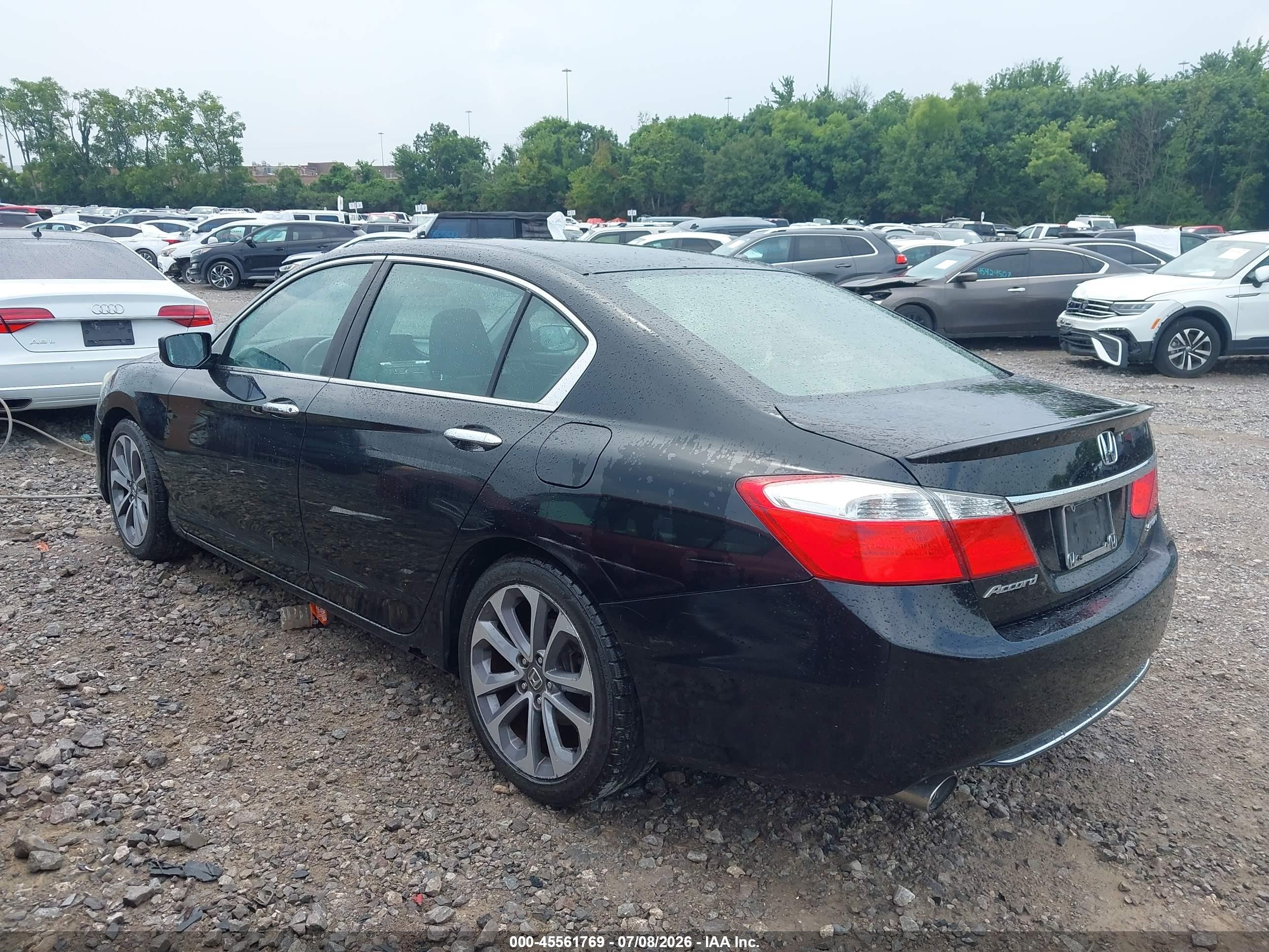 2014 Honda Accord Sport Black vin: 1HGCR2F57EA057977