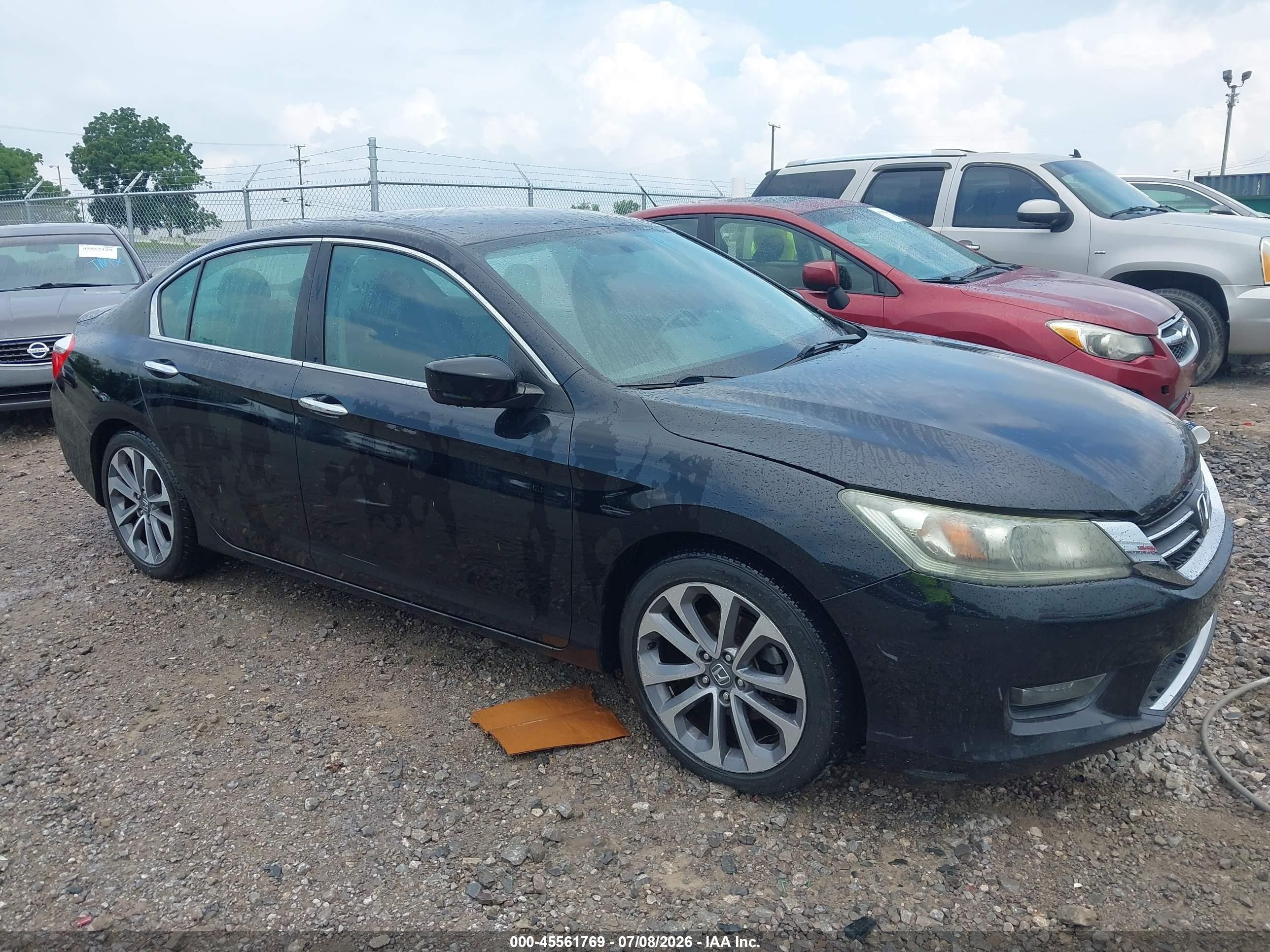 2014 Honda Accord Sport Black vin: 1HGCR2F57EA057977