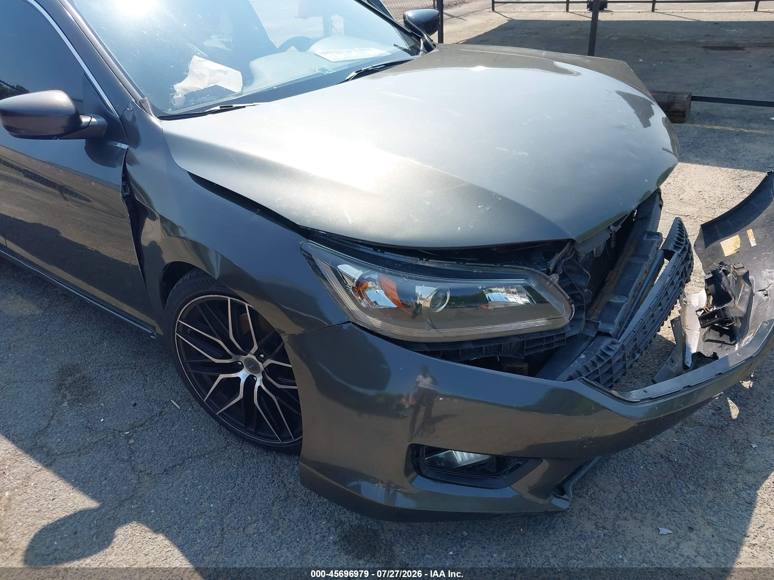 2014 Honda Accord Sport Gray vin: 1HGCR2F57EA069577