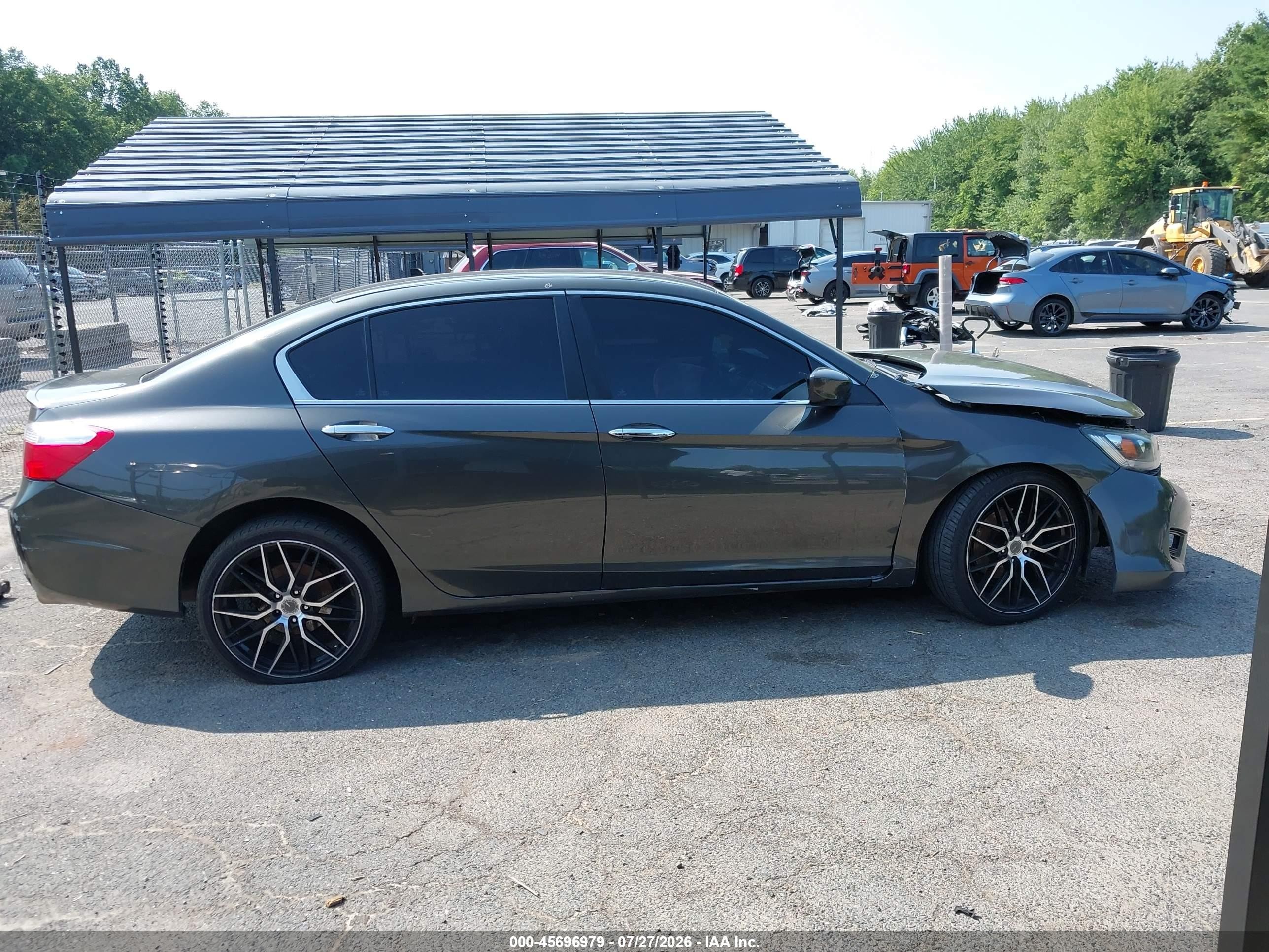 2014 Honda Accord Sport Gray vin: 1HGCR2F57EA069577