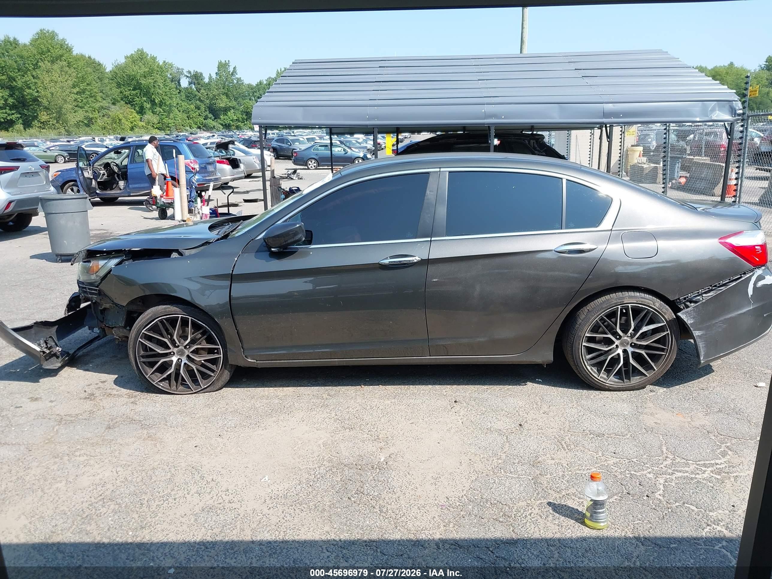 2014 Honda Accord Sport Gray vin: 1HGCR2F57EA069577